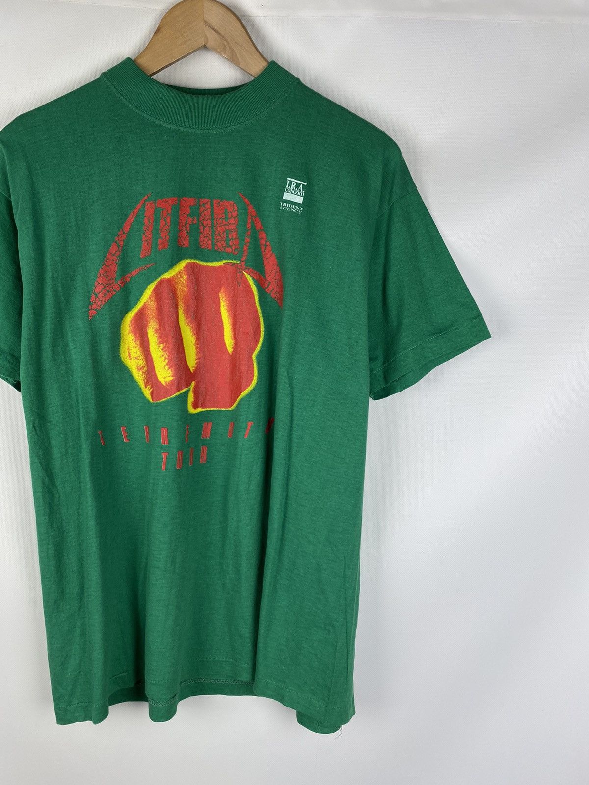 Band Tees × Vintage Vintage 90s Litfiba Terremoto tour band t shirt size Xl Size US XL / EU 56 / 4 - 3 Thumbnail