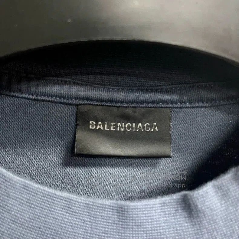 Balenciaga Balenciaga Washed Blue Logo Print T-shirt. Size US XS / EU 42 / 0 - 4 Thumbnail