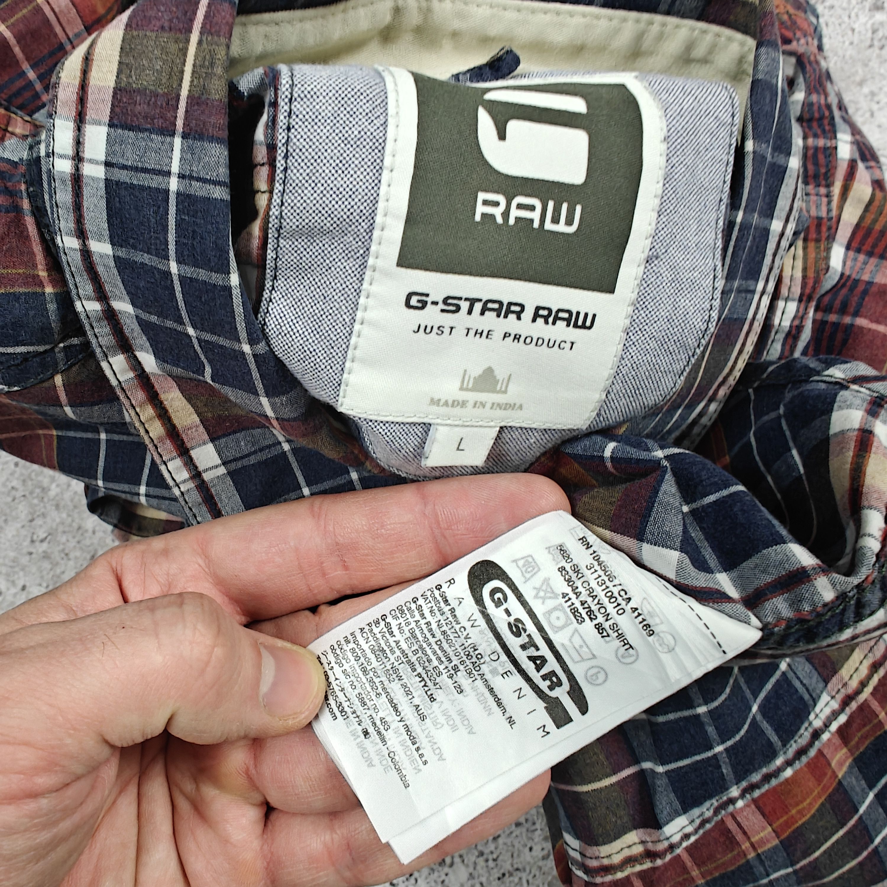 G-Star G-Star Raw SKI Crayon Shirt Check Snap size L Size US L / EU 52-54 / 3 - 7 Thumbnail