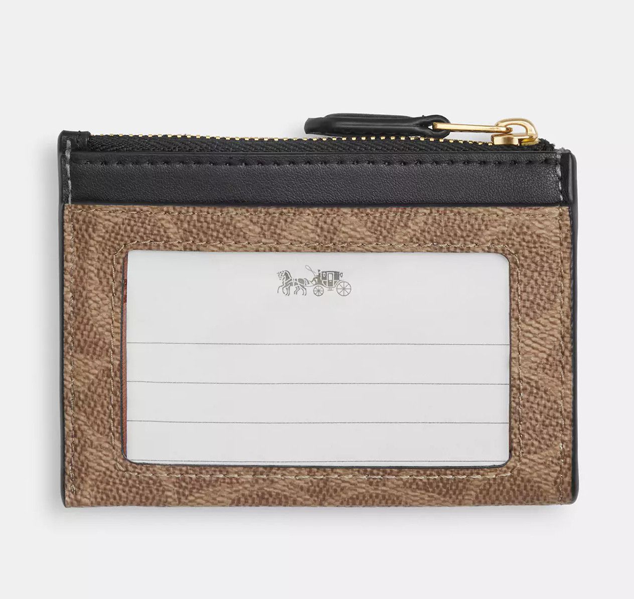 Coach Mini Skinny Id Case In Signature Canvas With Floral CZ594 Size ONE SIZE - 8 Thumbnail