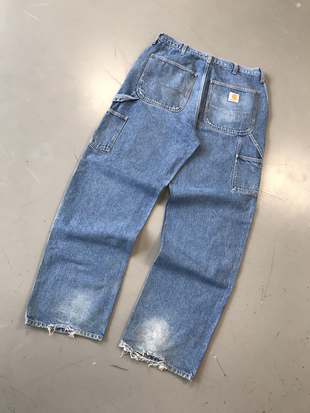 Carhartt × Vintage Vintage Carhartt B85 DNM double knee carpenter denim Size US 34 / EU 50 - 8 Thumbnail