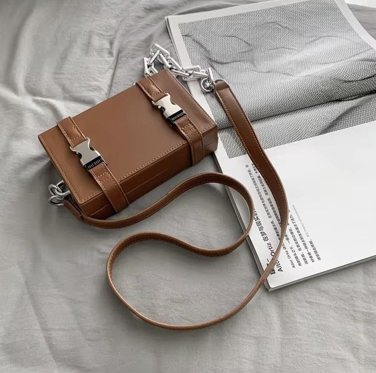 Japanese Brand Unisex Chains Suitcase Shape Shoulder Bag Size ONE SIZE - 6 Thumbnail