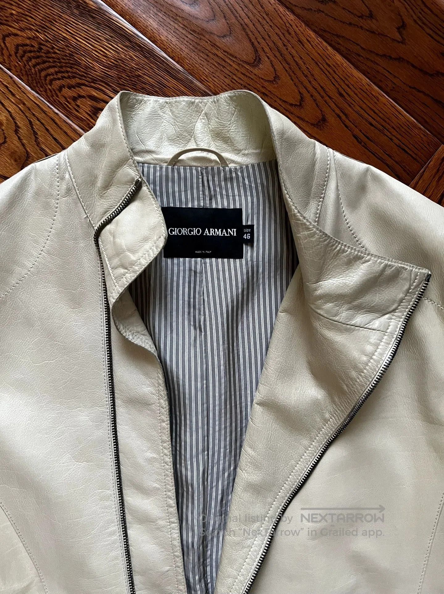 Giorgio Armani Giorgio Armani Men's Leather Jacket. Size US S / EU 44-46 / 1 - 5 Thumbnail