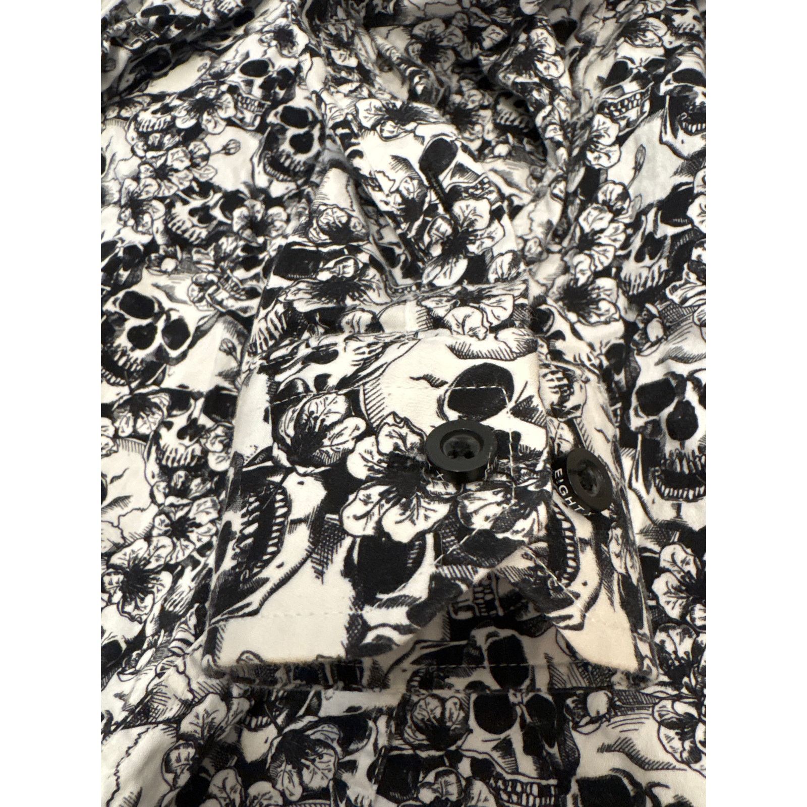 Eight X Hawaiian Skulls slim Button Down AOP Shirt Eight-X 2XL Size US XL / EU 56 / 4 - 7 Thumbnail