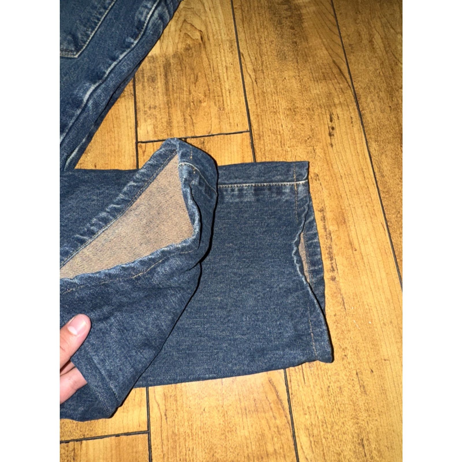 Mossimo VINTAGE Mossimo Jeans Button Fly Denim Blue 34x30 Men Straight 90s Retro Streetwear USA Baggy Classic Size US 34 / EU 50 - 3 Thumbnail