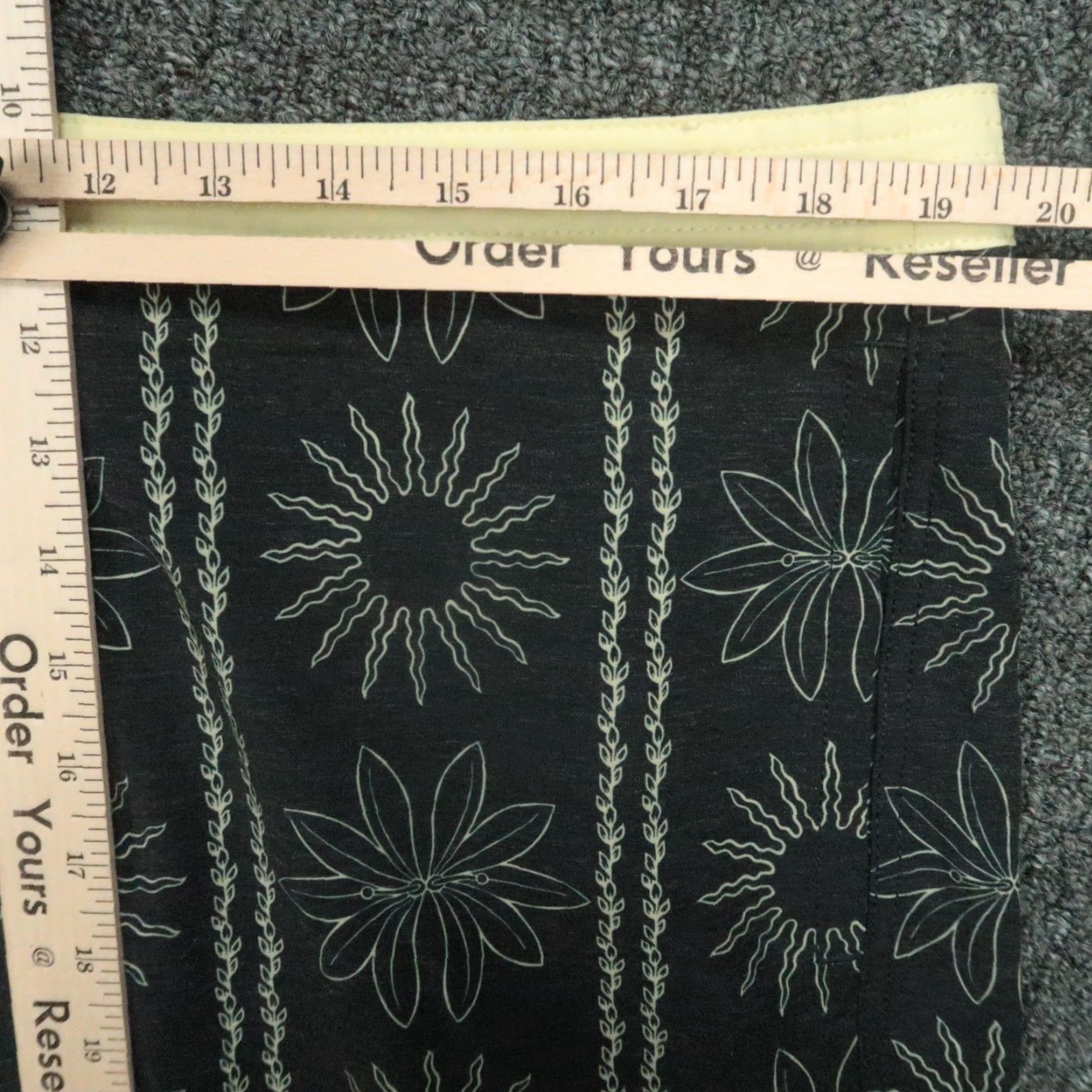 Roark Roark Board Shorts Mens 38 Black Yellow Floral Chiller Hemp Blend Cotton Nylon Polyester Spandex Size US 38 / EU 54 - 6 Thumbnail