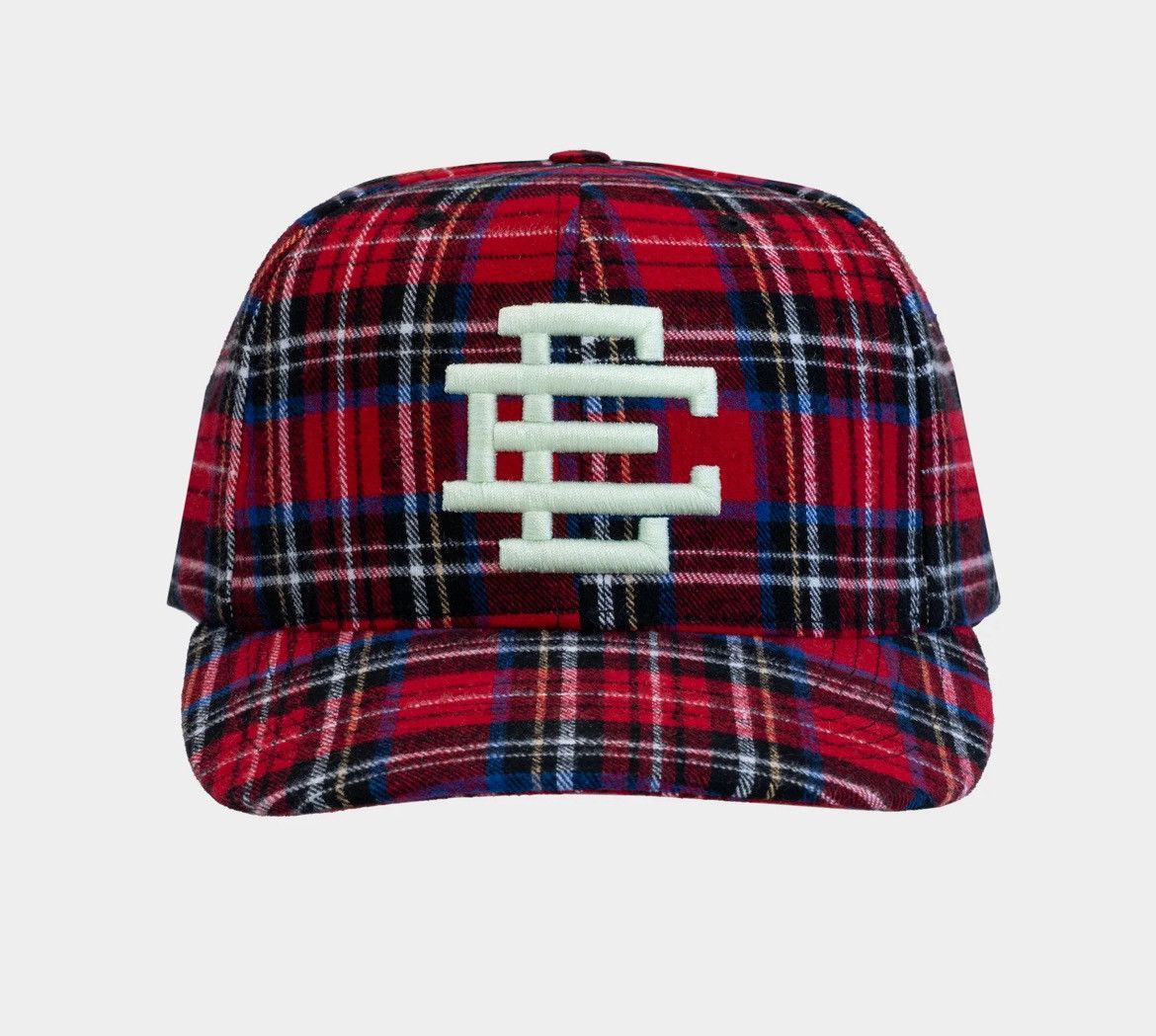 Eric Emanuel Eric Emanuel EE red flannel w mint E snapback hat Size ONE SIZE - 1 Thumbnail
