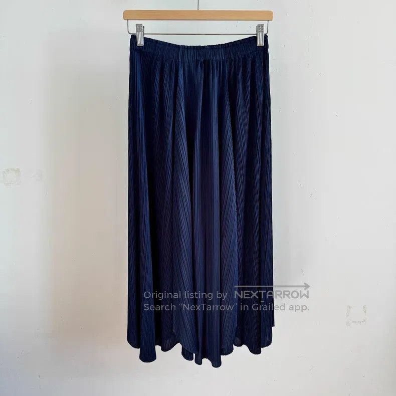 Issey Miyake Issey Miyake size:5 Blue Skirt Size 22" - 2 Thumbnail