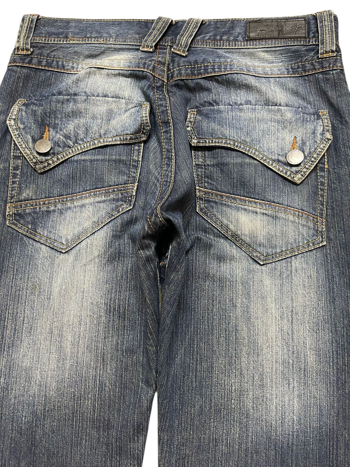 14th Addiction Vintage Japanese Brand Blue Mud Stone Wash Style Loose Jeans Size US 32 / EU 48 - 5 Thumbnail