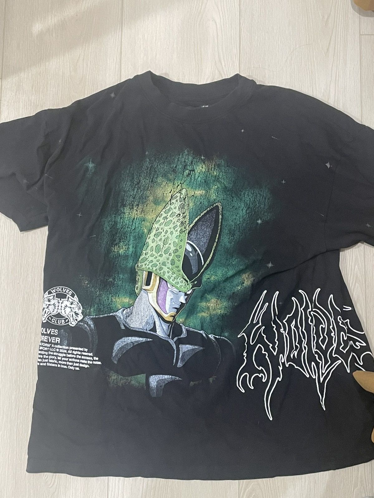 みるく Darc Sport] DRAGON BALL Z ONE OF US PREMIUM OVERSIZED TEE BLACK ダ