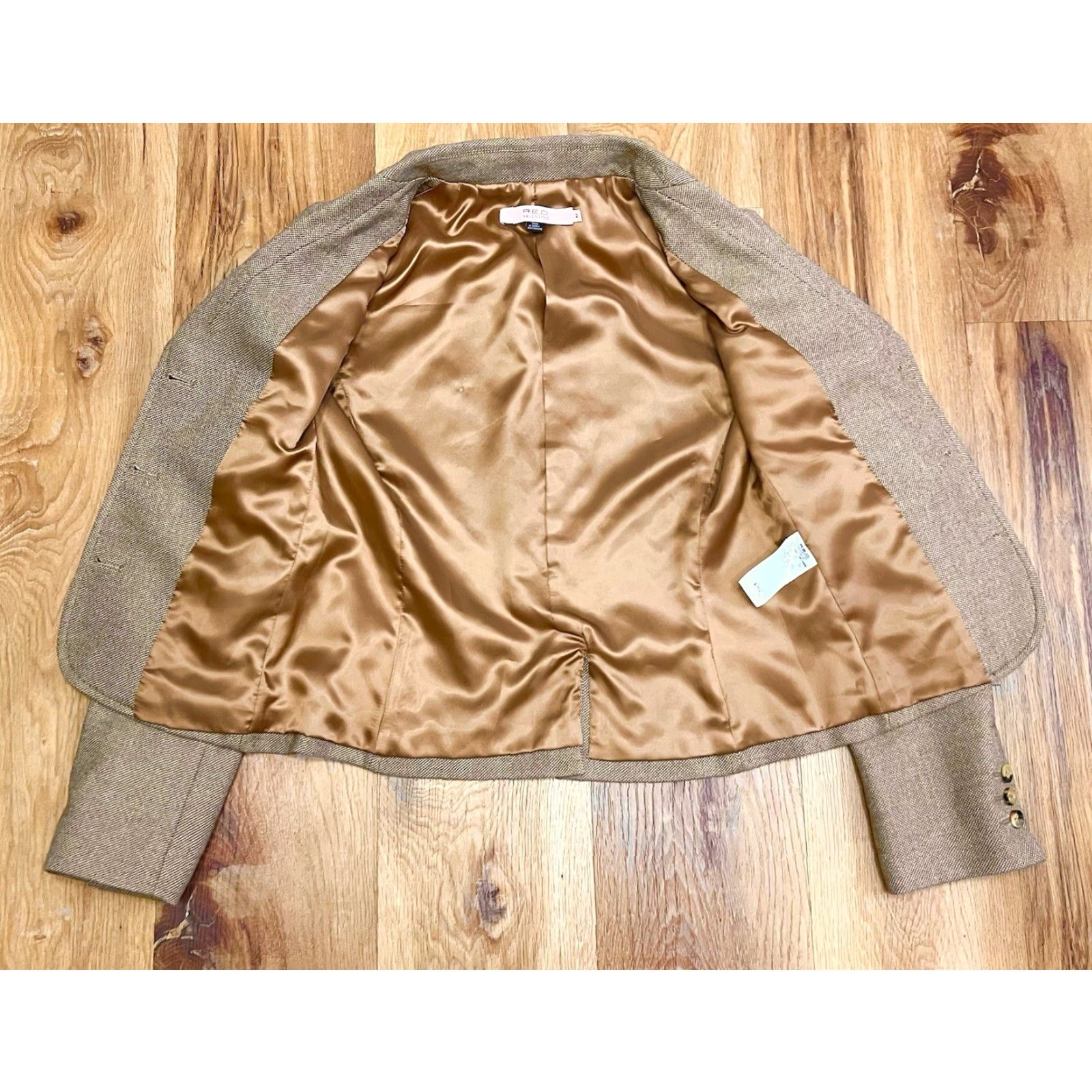 Valentino Valentino Blazer Jacket Women’s US Size 42 (Small) Tan Beige Wool Blend Lined Wool Blend Suits Jacket Size M / US 6-8 / IT 42-44 - 7 Thumbnail