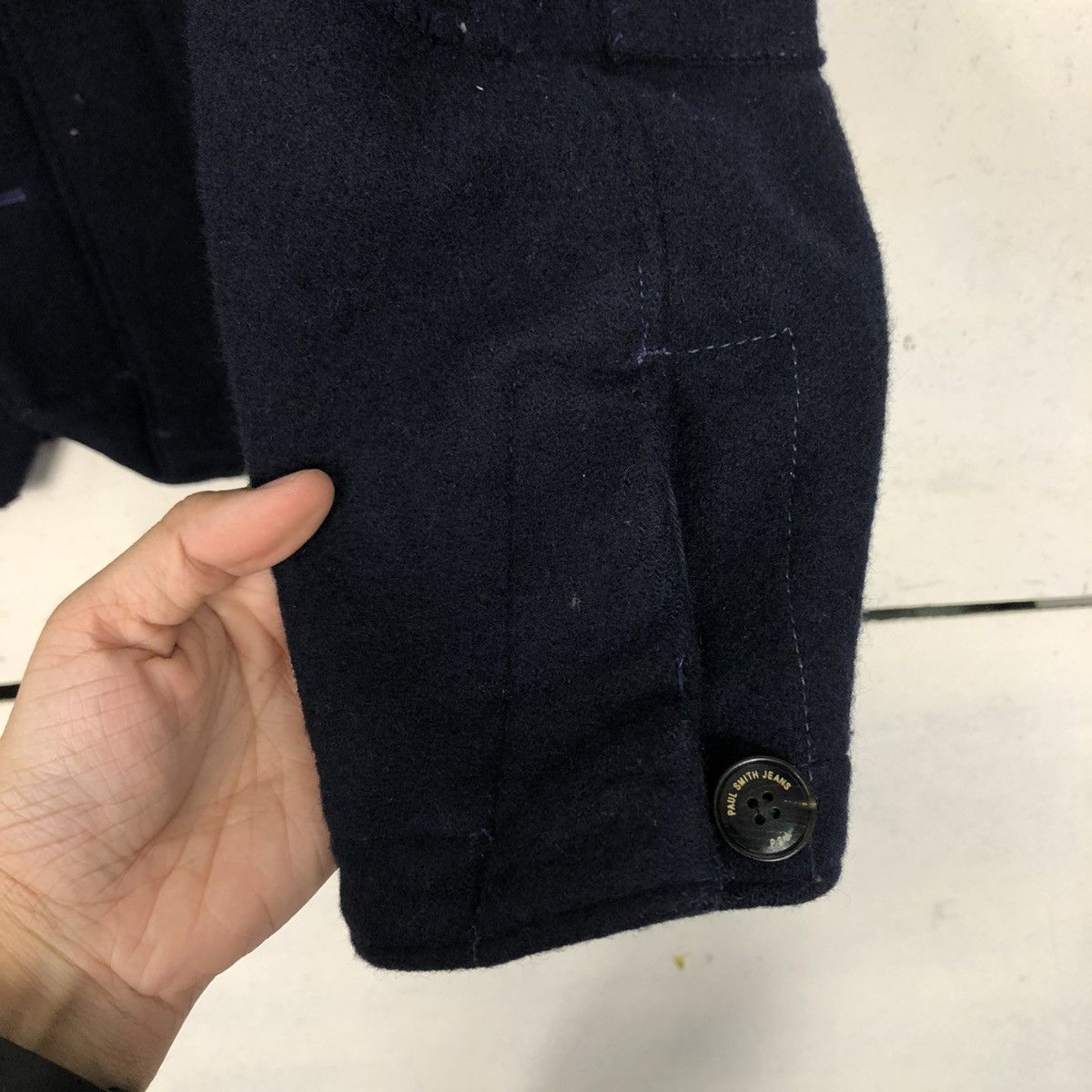Paul Smith 🔥VINTAGE WOOL JACKET PAUL SMITH JEANS LEATHER PARTS HAND Size US M / EU 48-50 / 2 - 17 Thumbnail