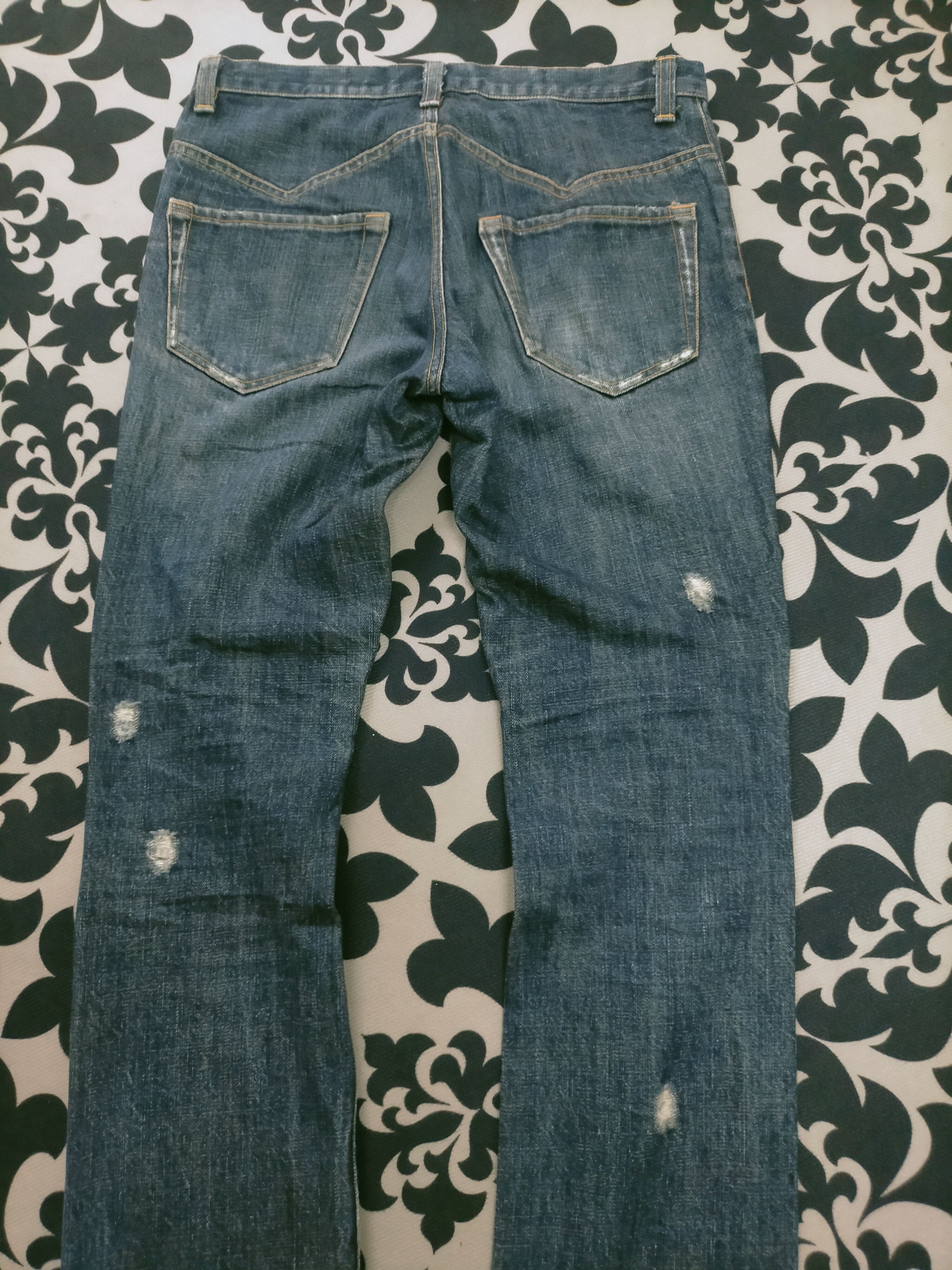 Issey Miyake × Japanese Brand 🔥 Sunao Kuwahara Distressed Jeans Size US 29 - 6 Thumbnail