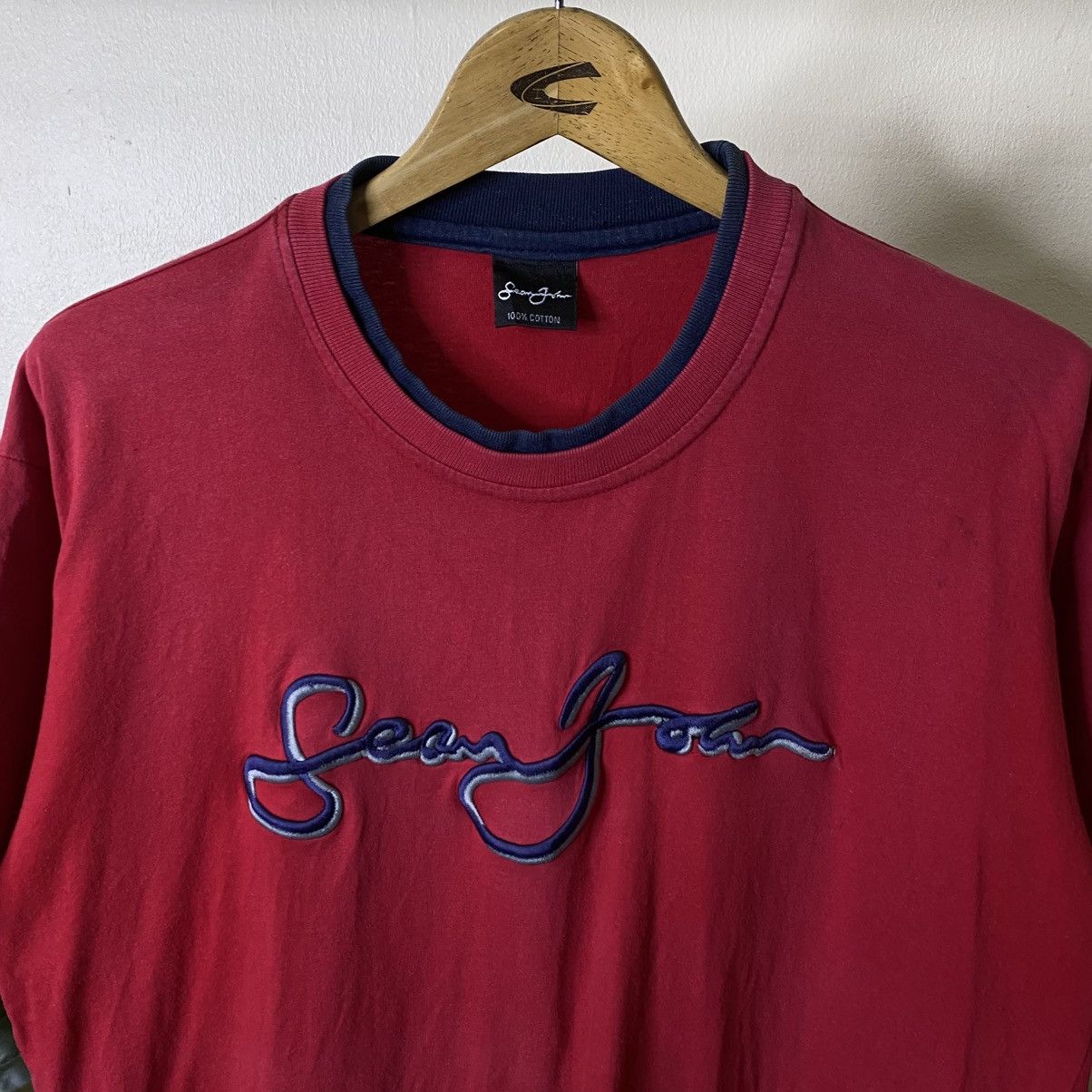 Sean John Vintage Y2K Sean John Embroidery Spell Out T Shirt Size US L / EU 52-54 / 3 - 2 Thumbnail