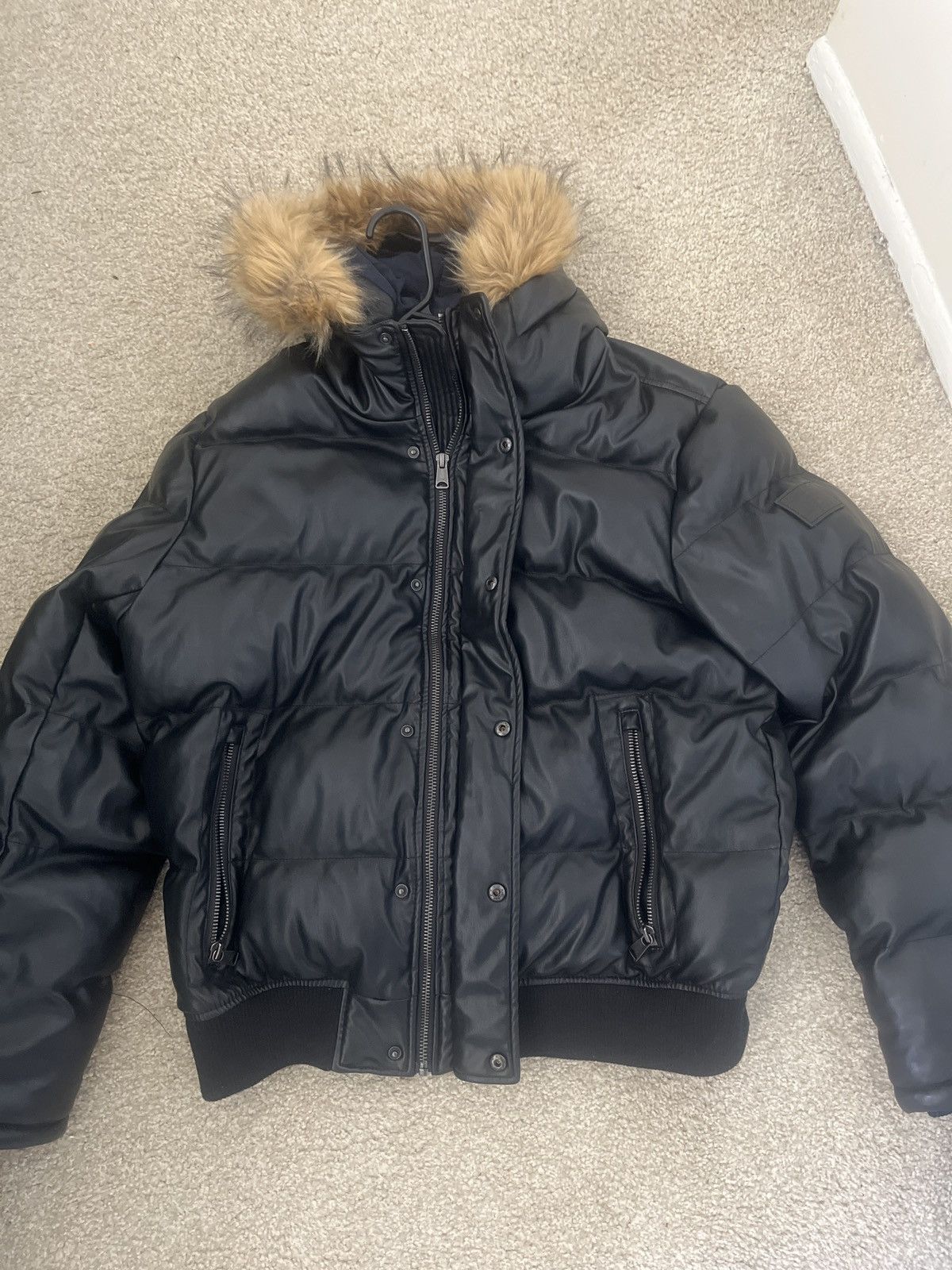 image of Tommy Hilfiger Tommy Hilfger Fur Jacket in Black, Men's (Size Large)