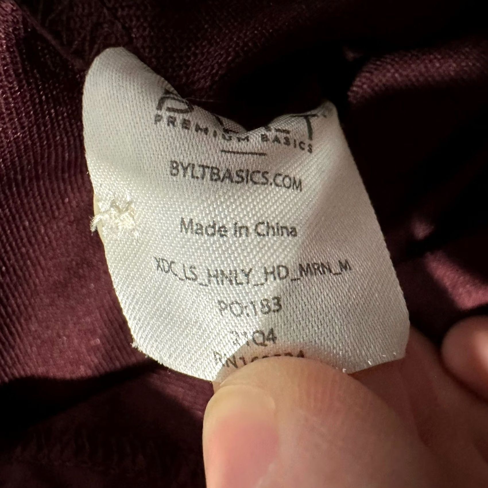 Vintage BYLT Hoodie Mens M Maroon Pullover Hooded Henley Cotton Stretch GUC Regular Size M Red Pants? Size US M / EU 48-50 / 2 - 6 Thumbnail