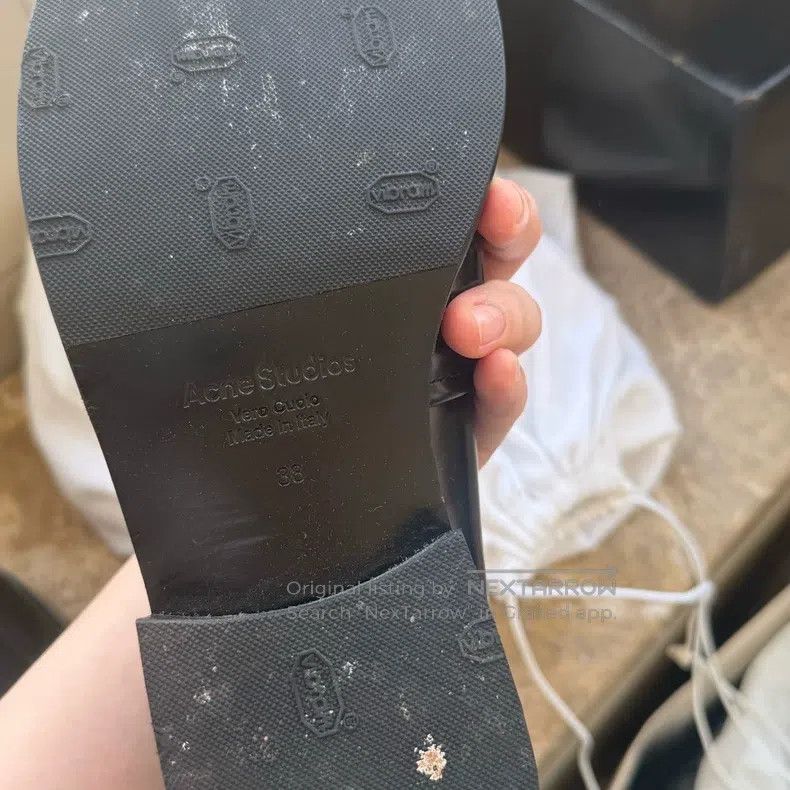 Acne Studios Acne Studios Round-Toe Slip-On Loafers with Silver Metal L Size US 7.5 / IT 37.5 - 5 Thumbnail