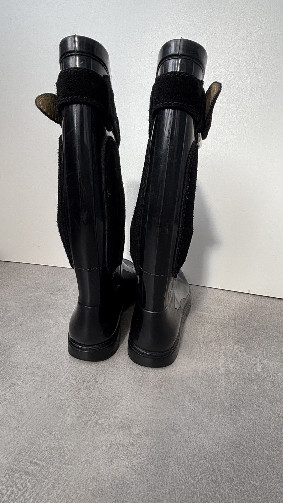 Dolce & Gabbana Dolce & Gabbana D&G Rubber Rain Boots Gumboots Suede Size US 9 / IT 39 - 5 Thumbnail