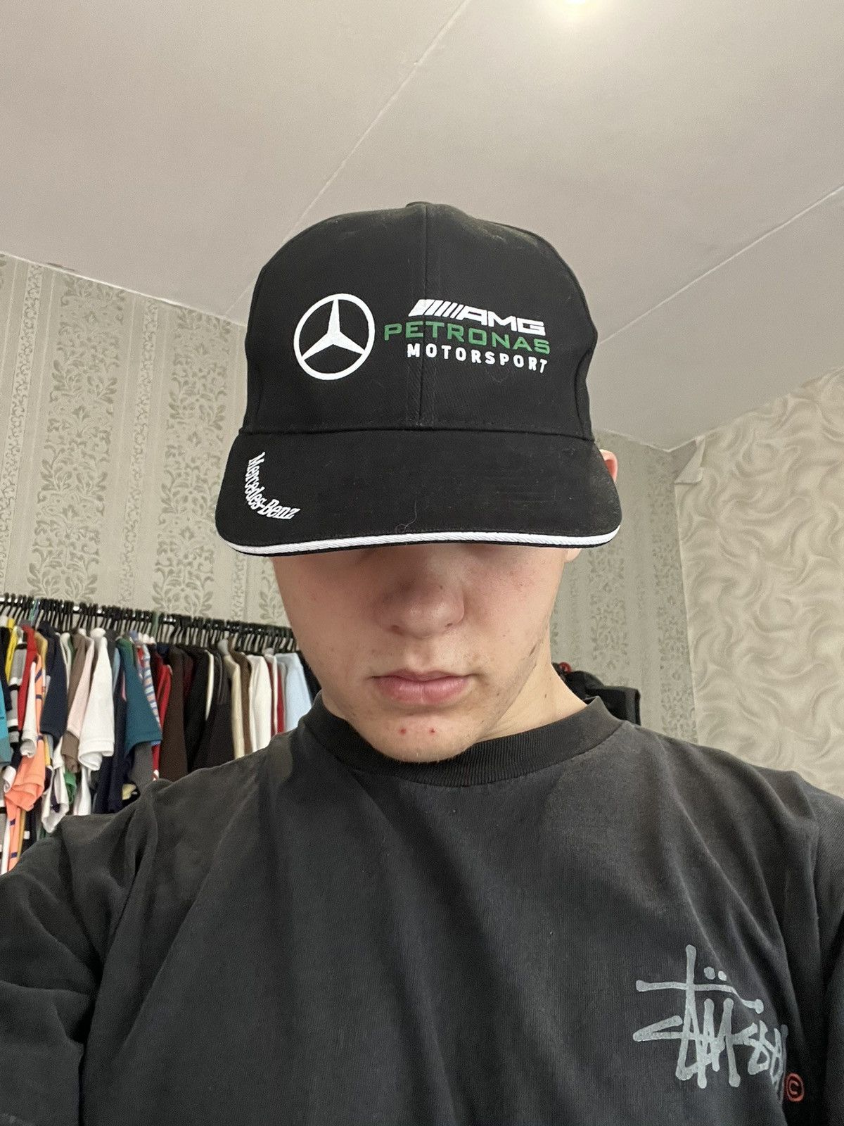 Formula 1 Vintage Mercedes Benz Rare Cap AMG Petronas Formula 1 OS Size ONE SIZE - 12 Thumbnail
