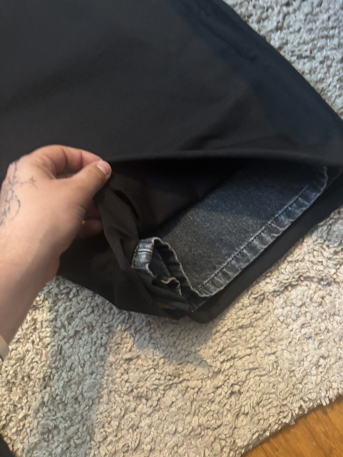 Diesel D-Rise-S Jeans with jersey overlay. Size US 34 / EU 50 - 11 Thumbnail