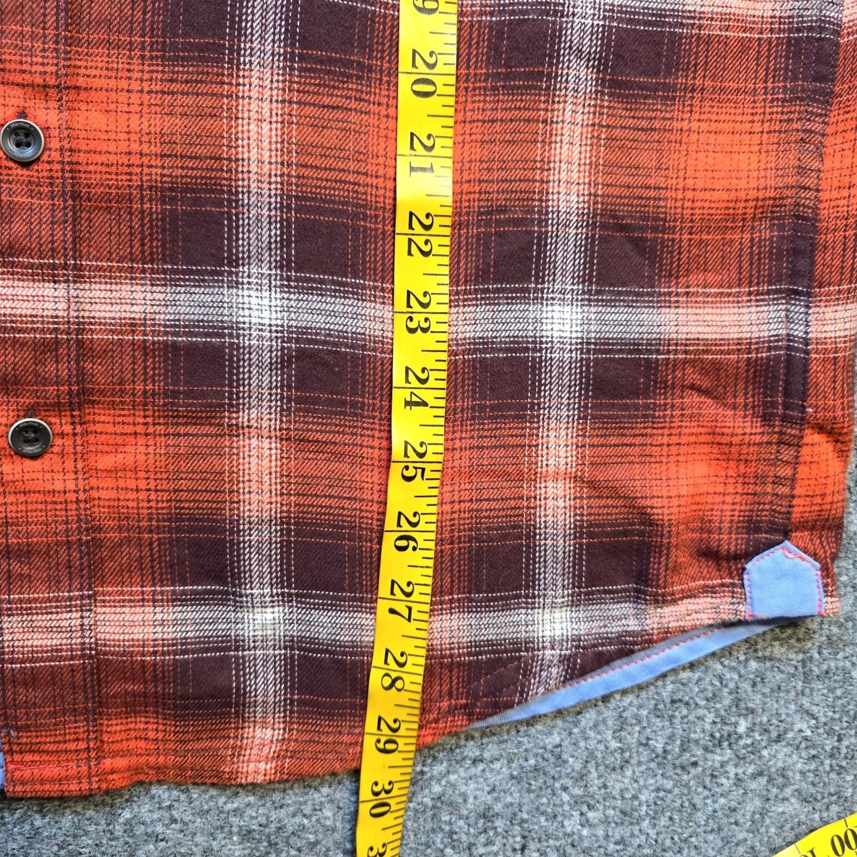 Marmot Marmot Shirt Men Small Orange Plaid Flannel Button Long Sleeve Camp Hike Outdoor Size US S / EU 44-46 / 1 - 7 Thumbnail