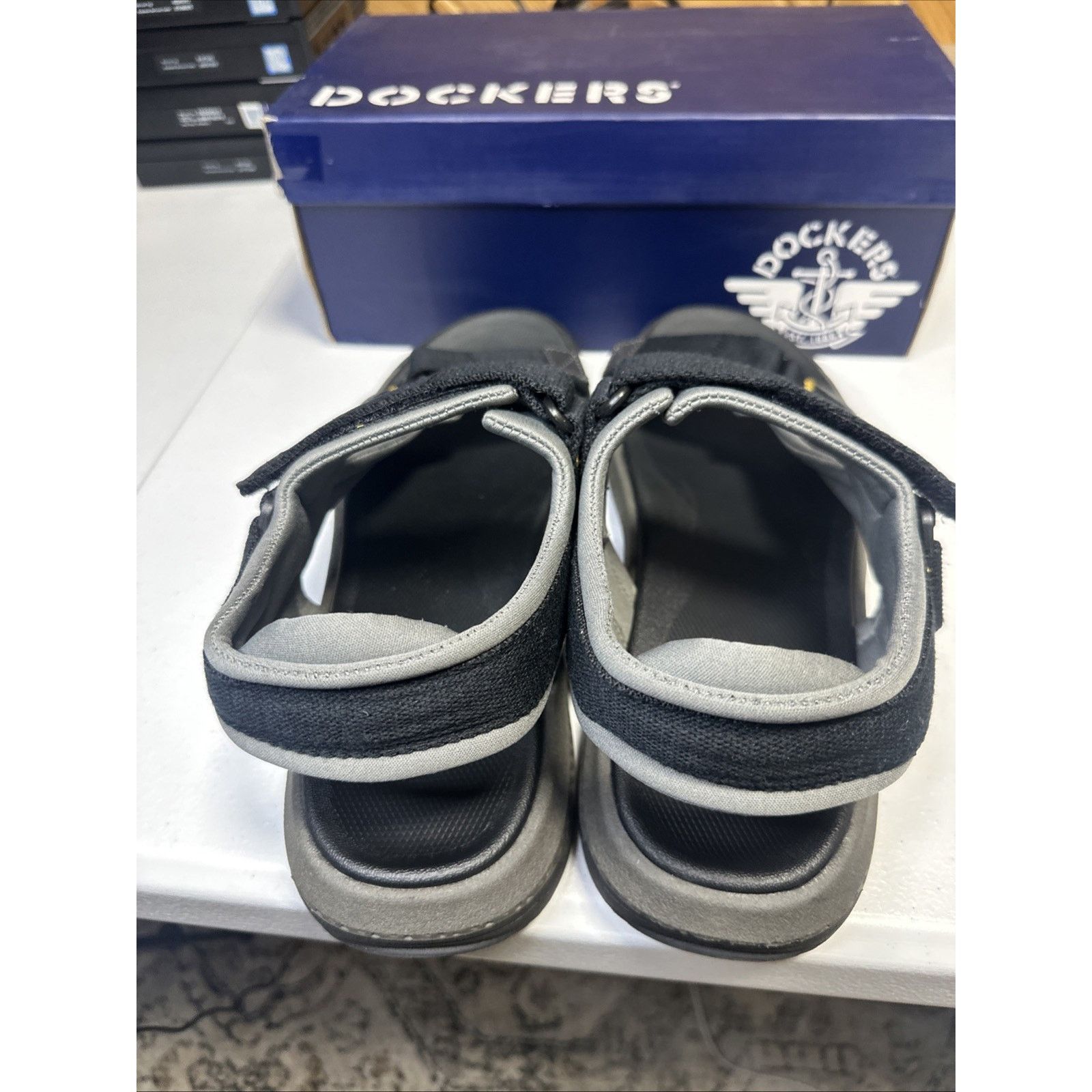 Dockers Size 13 Men's Dockers Zander Sandals Hook Loop Black Hiking Size US 13 / EU 46 - 5 Thumbnail