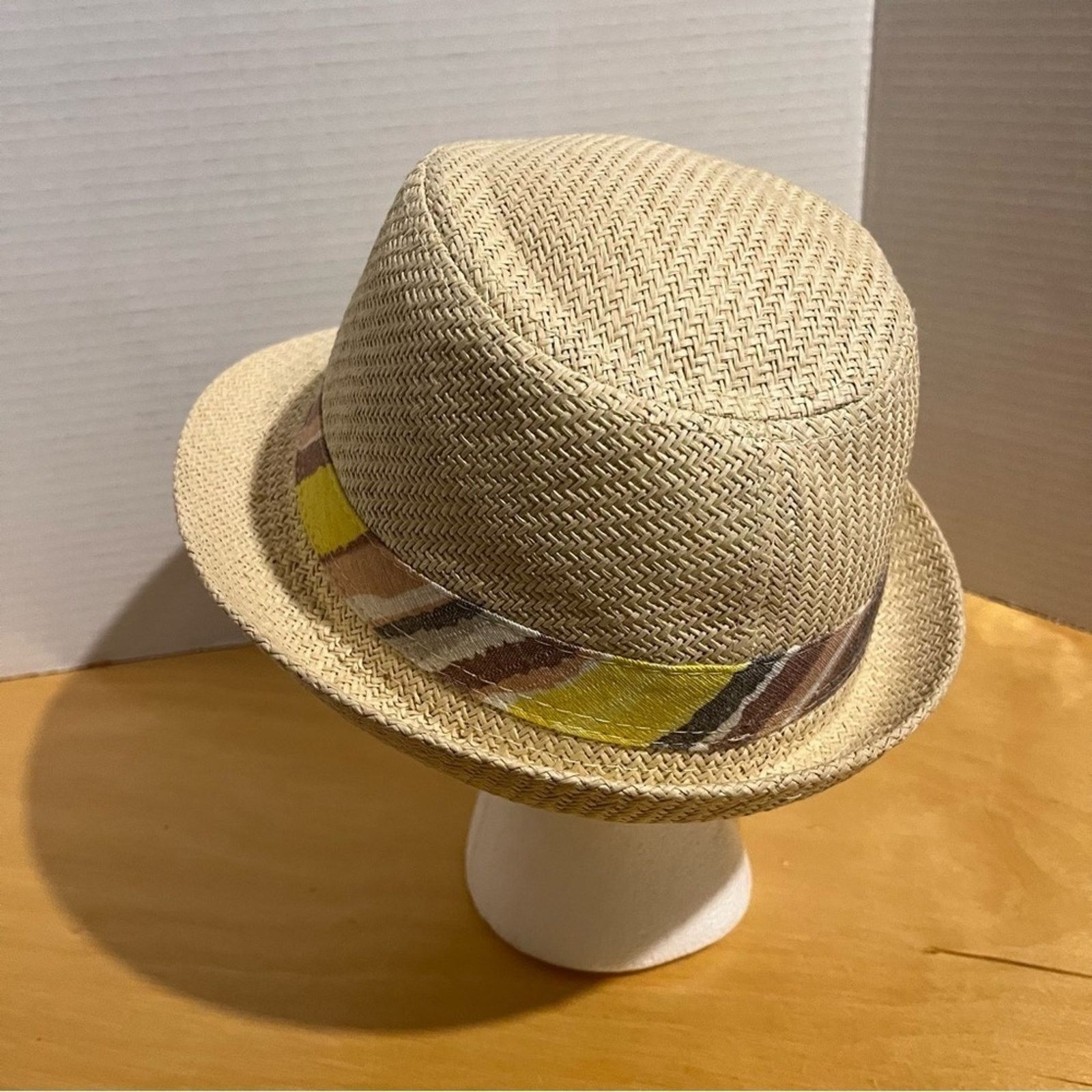 Panama Jack Original Panama Jack Fedora Hat Straw Look Natural Woven Size ONE SIZE - 2 Thumbnail