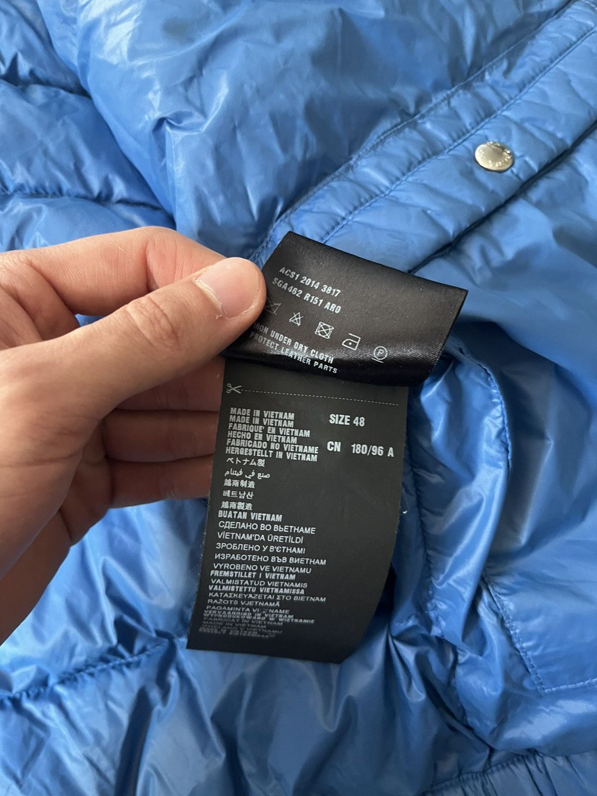 Prada Prada blue light puffer jacket logo rare Size US M / EU 48-50 / 2 - 22 Thumbnail