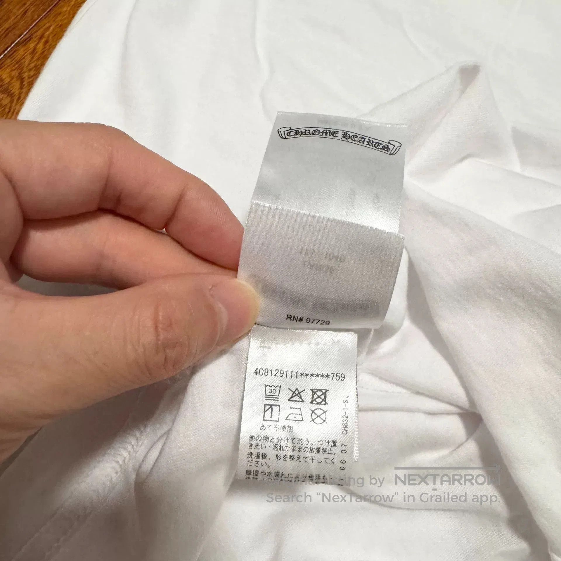 Chrome Hearts chrome hearts white short sleeve t. Size US L / EU 52-54 / 3 - 8 Thumbnail