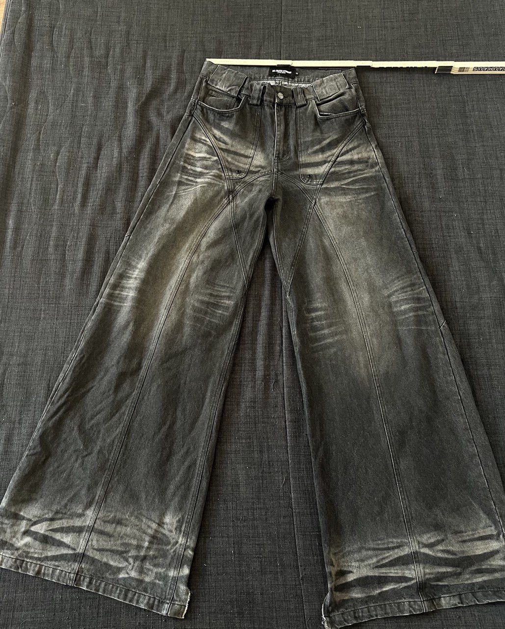 No Faith Studios Sun Faded Dune Baggy Denim Jeans size M