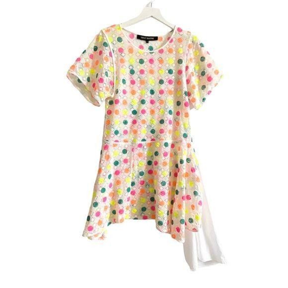 Other Ter et Bantine Multicolor Dot Knit Dress 38 Made in Italy Size S / US 4 / IT 40 - 3 Thumbnail
