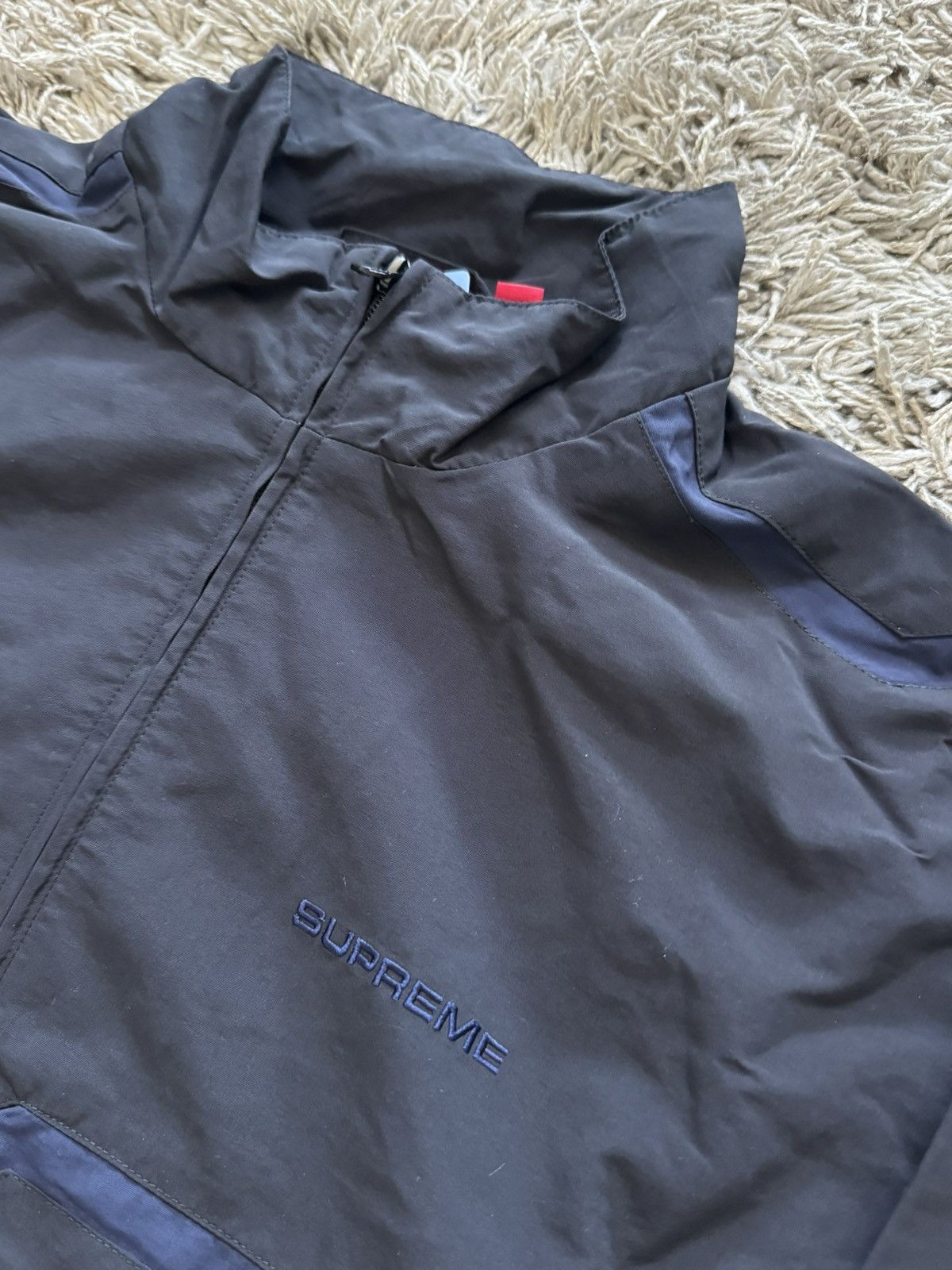 Supreme Inset Chain Link Track Jacket Black