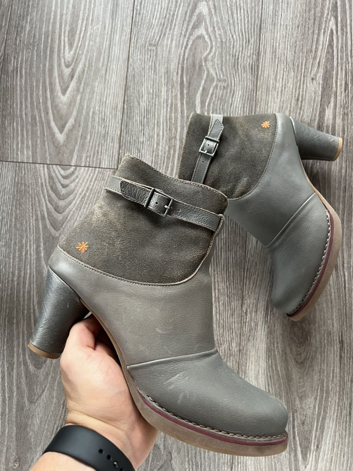Other Rare The Art Company Cool System Leather Ykk zip Hills Boots Size US 9 / IT 39 - 4 Thumbnail