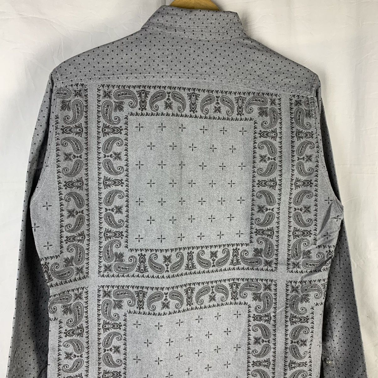Japanese Brand Azul Moussy Bandana Paisley Button Up Shirt Size US L / EU 52-54 / 3 - 3 Thumbnail