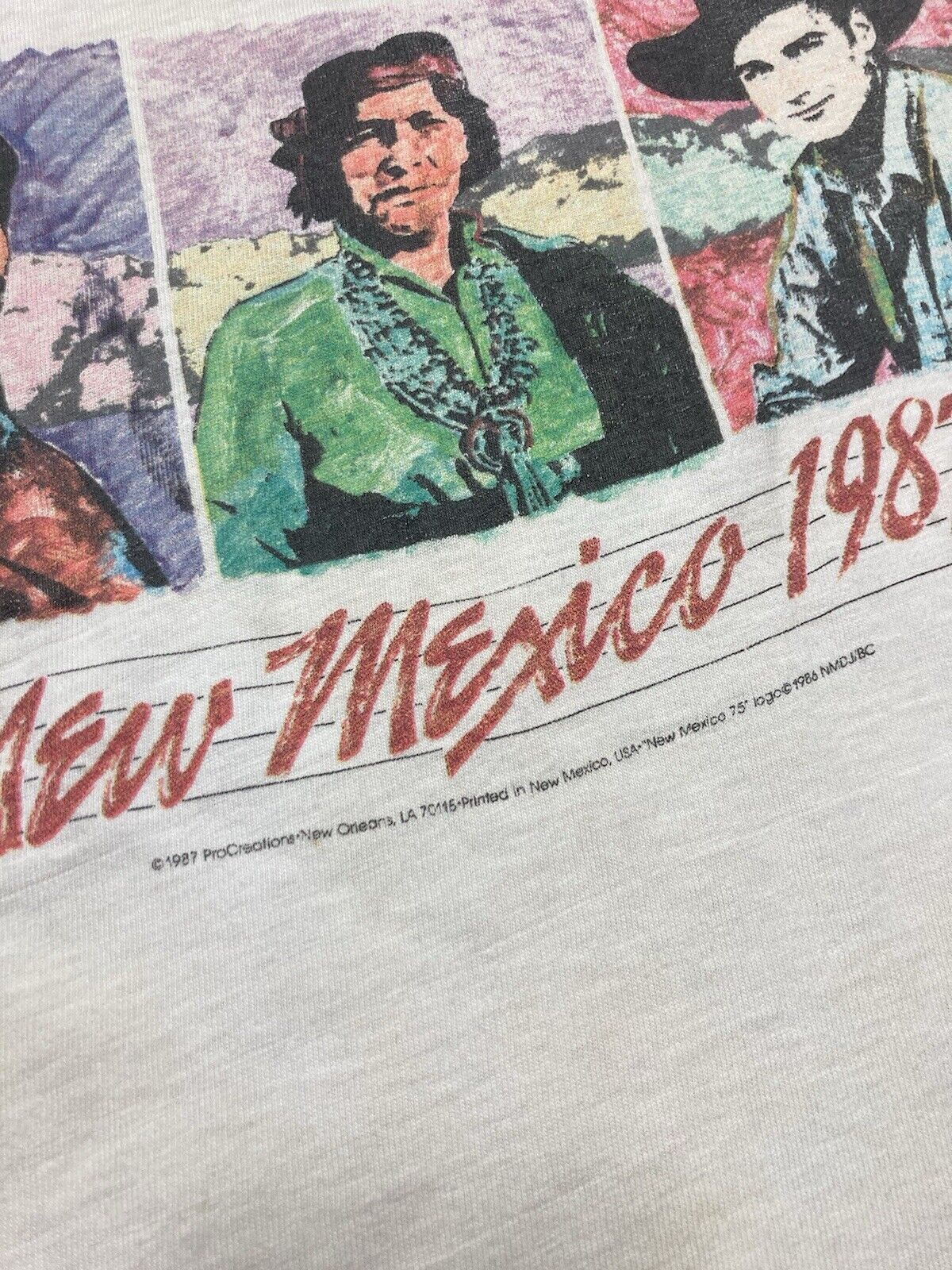 Vintage VTG 80s t shirt New Mexico 1987 thin soft single stitch S Size US S / EU 44-46 / 1 - 6 Thumbnail
