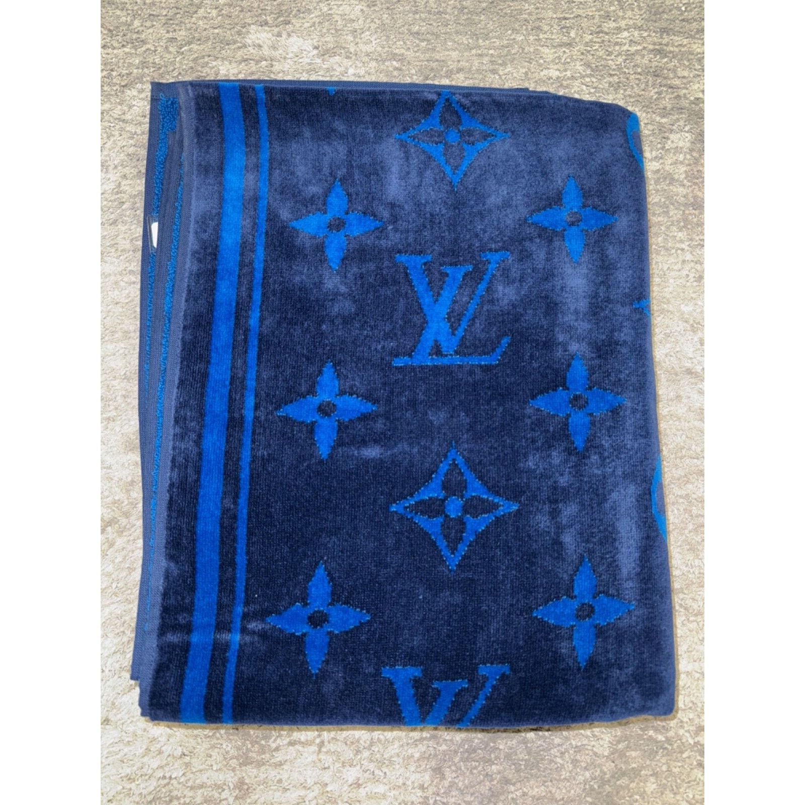 Louis Vuitton Louis Vuitton Serviette Bain Cobalt Bath Beach Towel Size ONE SIZE - 6 Thumbnail