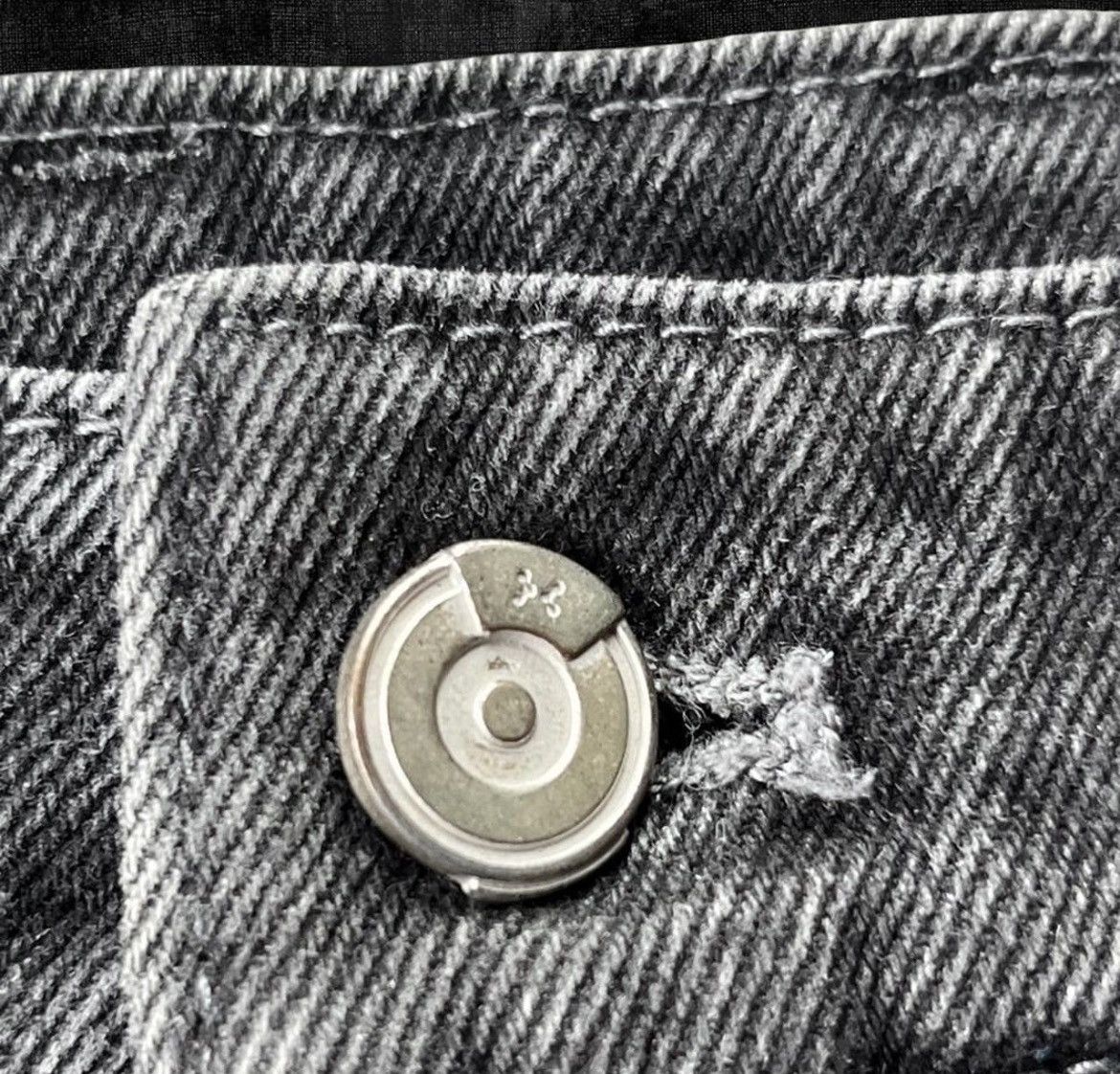 C2H4 C2H4 Black Denim Jeans Size US 34 / EU 50 - 3 Thumbnail