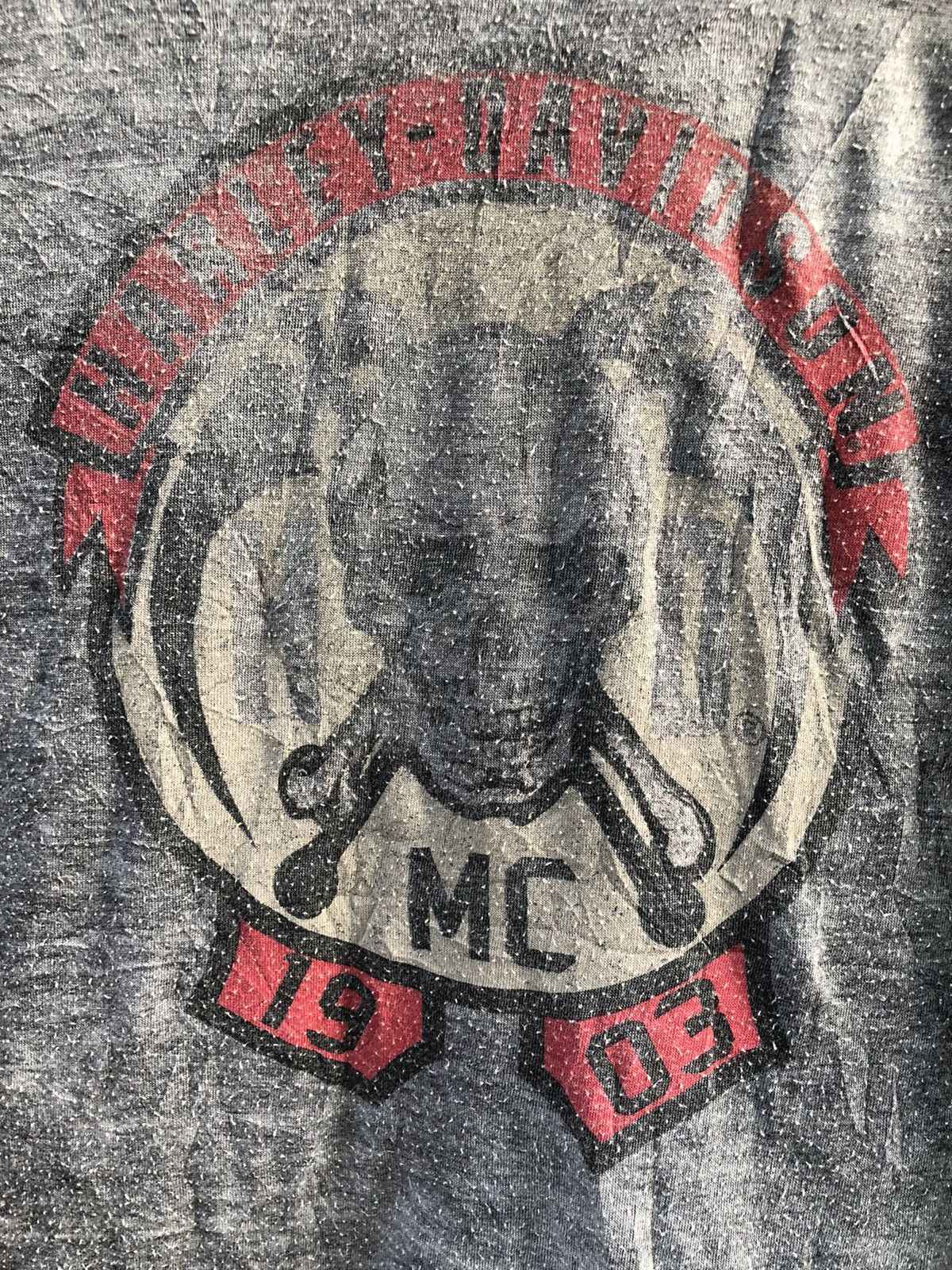 Harley Davidson × Vintage Vintage Harley Davidson Skull Mc 1903 Tshirt Size US XL / EU 56 / 4 - 8 Thumbnail