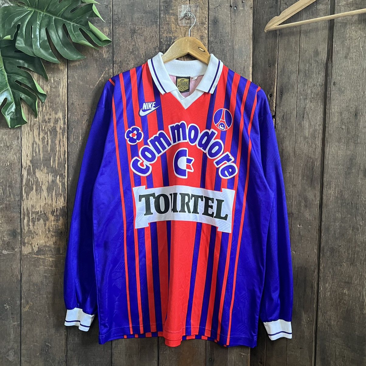 Nike × Vintage SuperRare Vintage Nike PSG 1993-94 Home Longsleeve jersey Size US L / EU 52-54 / 3 - 1 Thumbnail