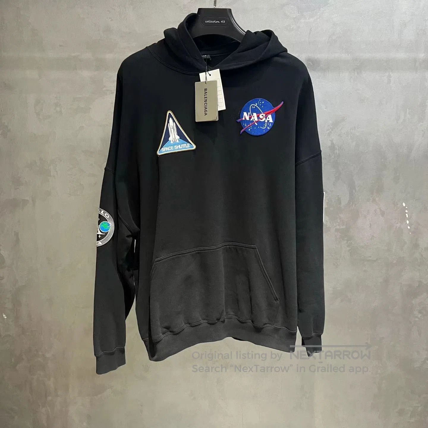 Balenciaga Black Logo Classic Long Sleeve Sweatshirt Xs/, Men's
