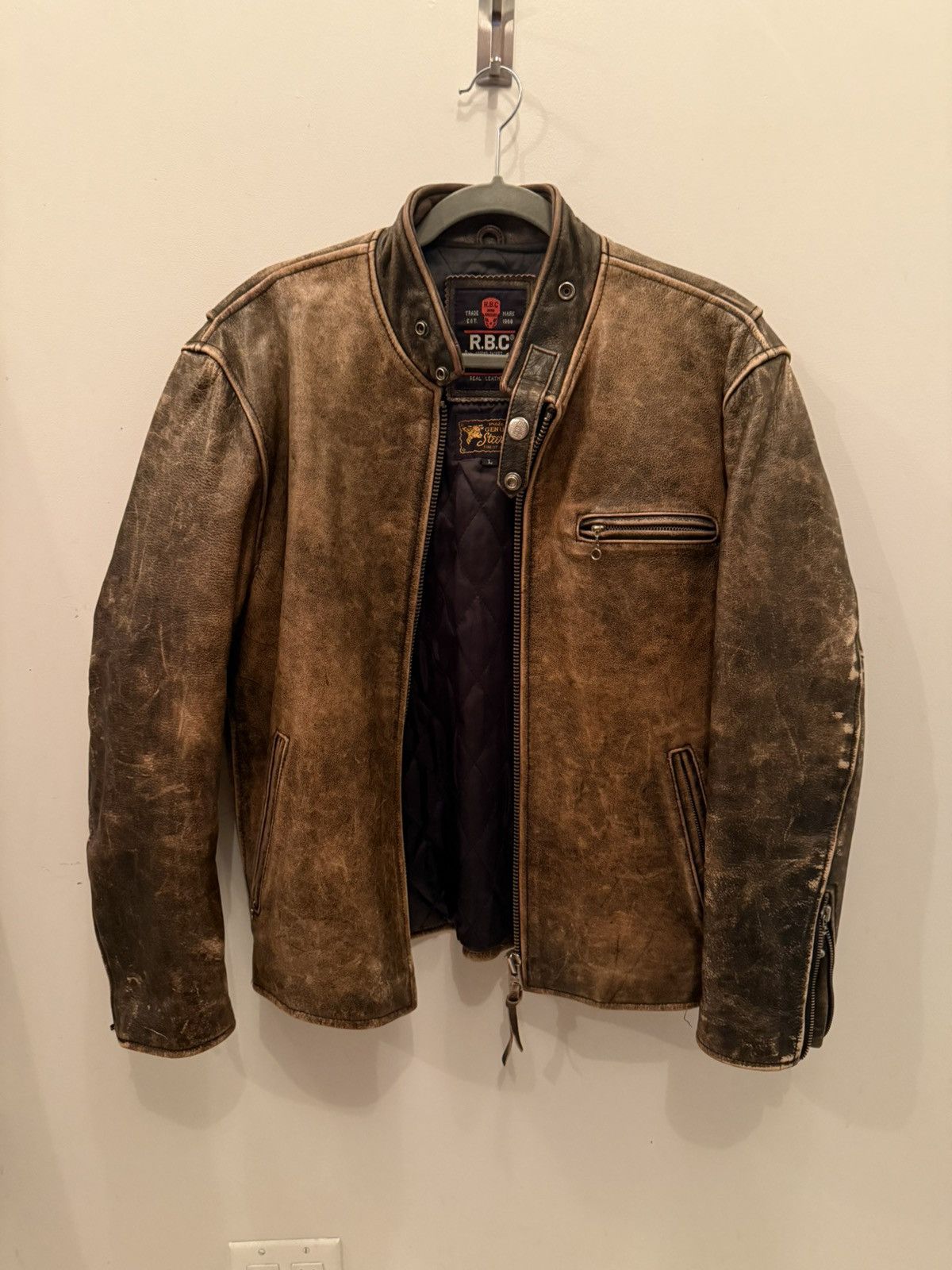 Other Rbc Leather Jacket Size US L / EU 52-54 / 3 - 1 Thumbnail