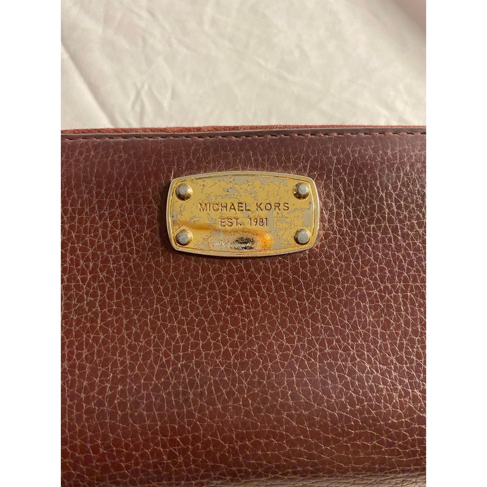 Michael Kors Michael Kors Jet Set Travel Zip Around Wallet Brown Leather Size ONE SIZE - 3 Thumbnail