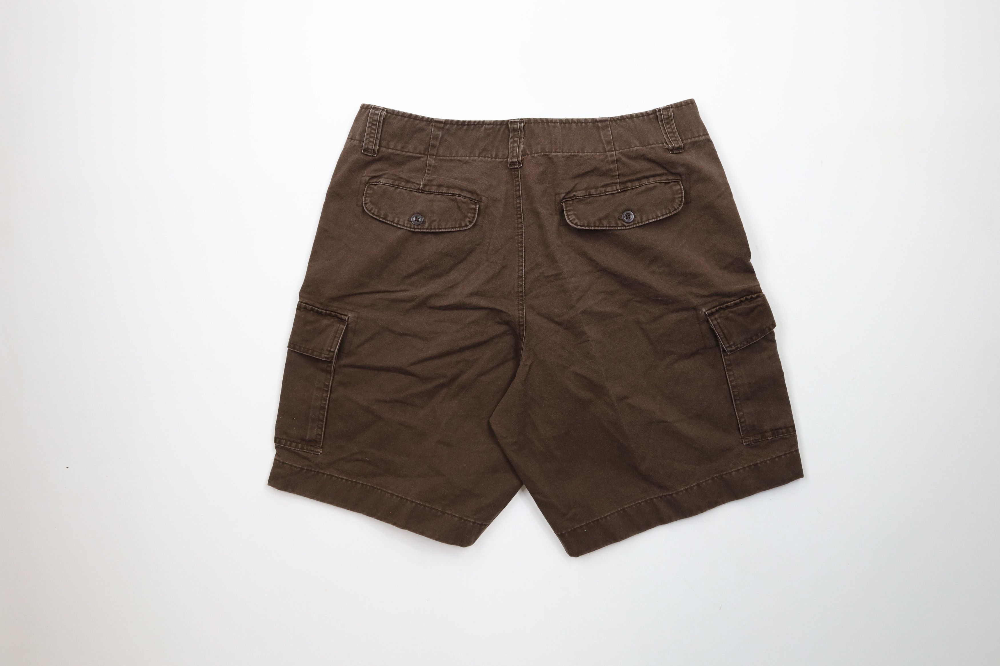 Gap × Vintage Vintage Gap Above Knee Heavyweight Cargo Shorts Brown Cotton Size US 36 / EU 52 - 11 Thumbnail