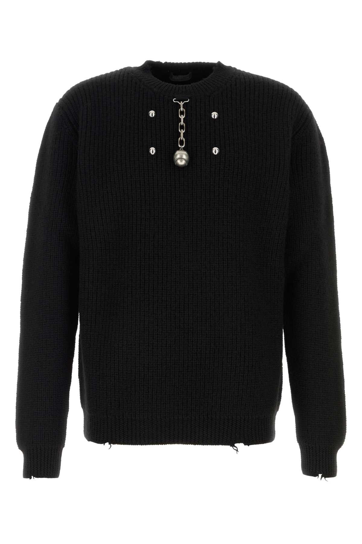 Prada Black Wool Sweater Size US L / EU 52-54 / 3 - 1 Thumbnail