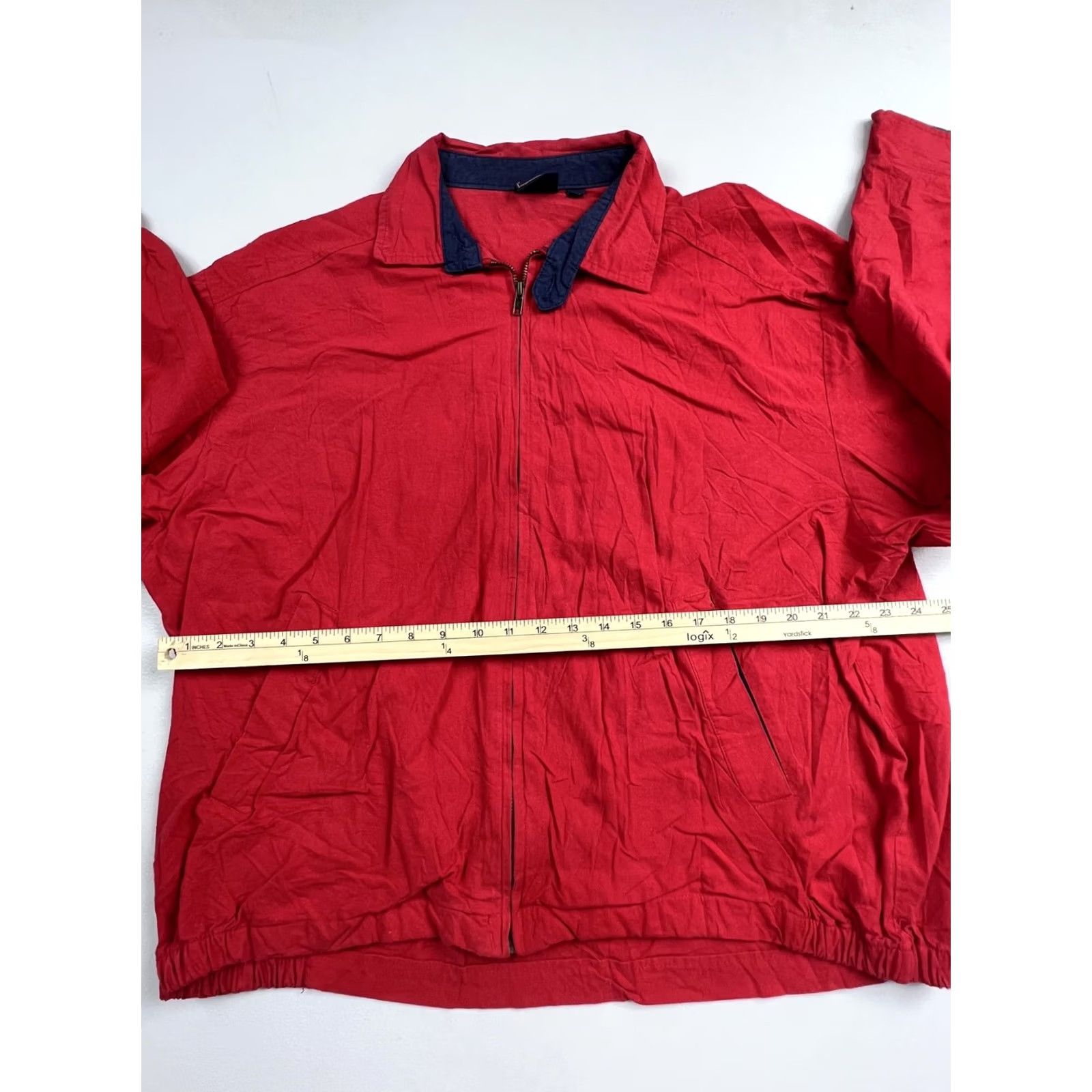 Vintage VINTAGE King Louie Jacket Mens XL Red Cotton Windbreaker Full Zip Made USA Size US XL / EU 56 / 4 - 5 Thumbnail