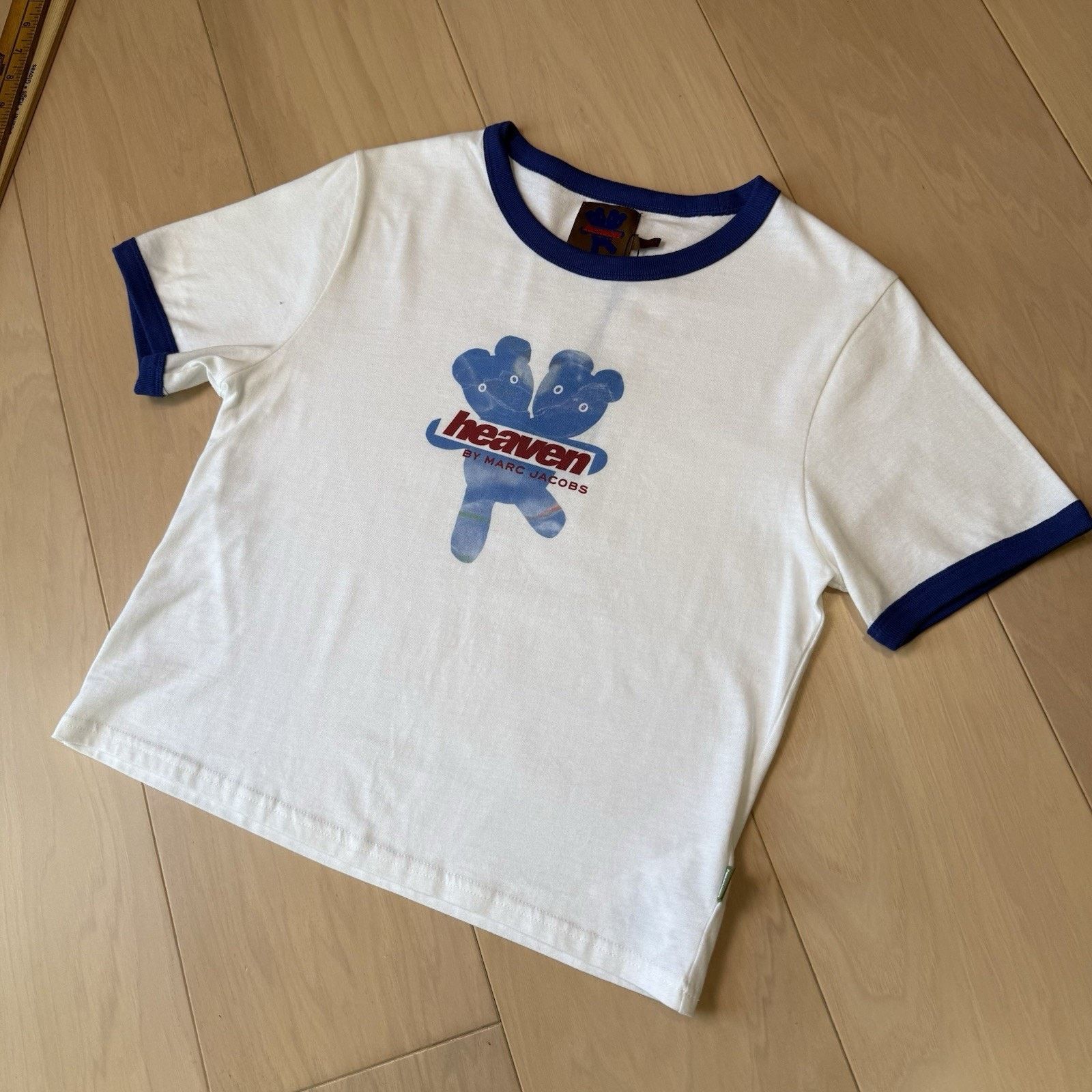 Marc Jacobs Marc Jacobs Heaven Shirt Women's Large White Ringer NWT Baby Size L / US 10 / IT 46 - 10 Thumbnail