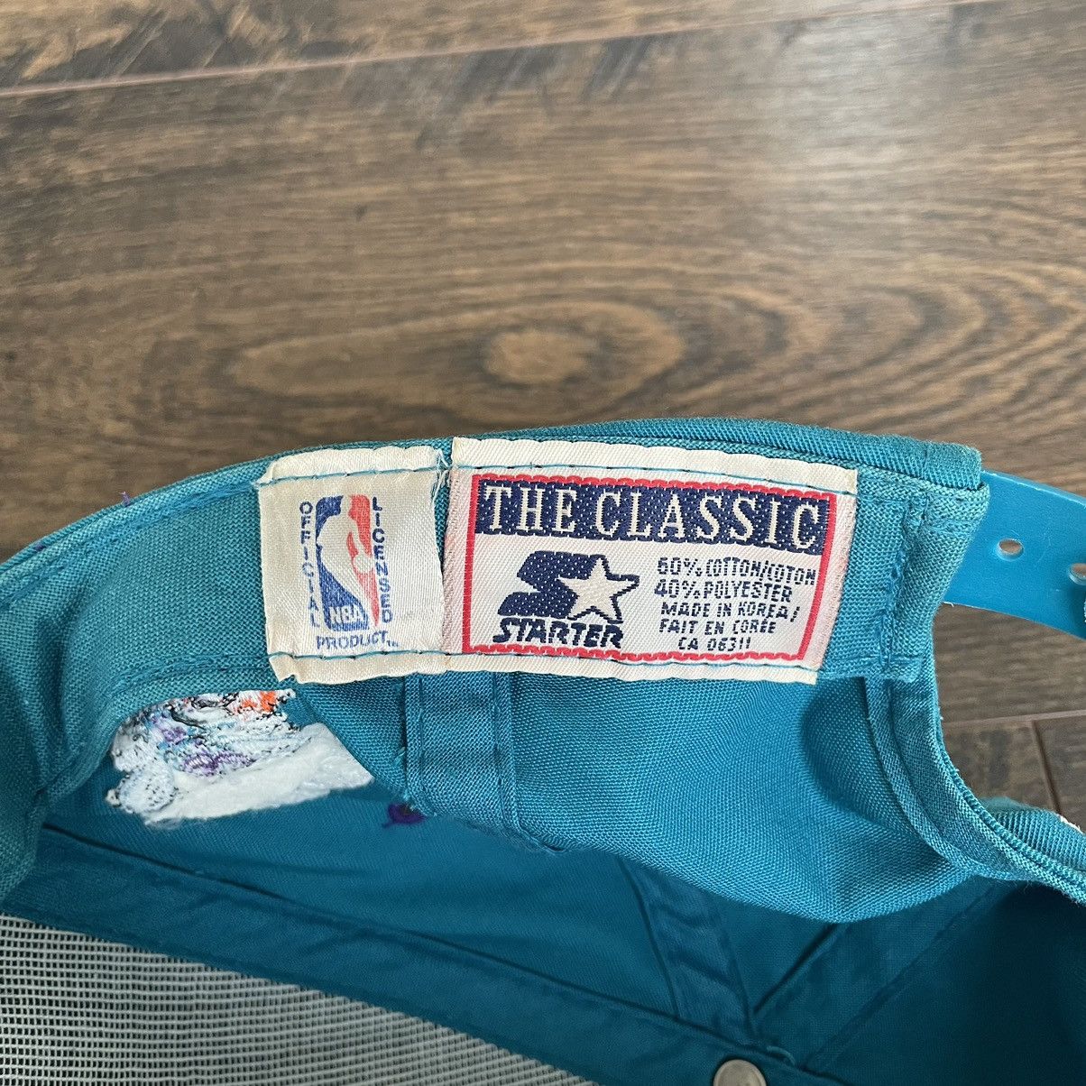 NBA × Starter × Vintage Vintage Starter Charlotte Hornets SnapBack Size ONE SIZE - 4 Thumbnail