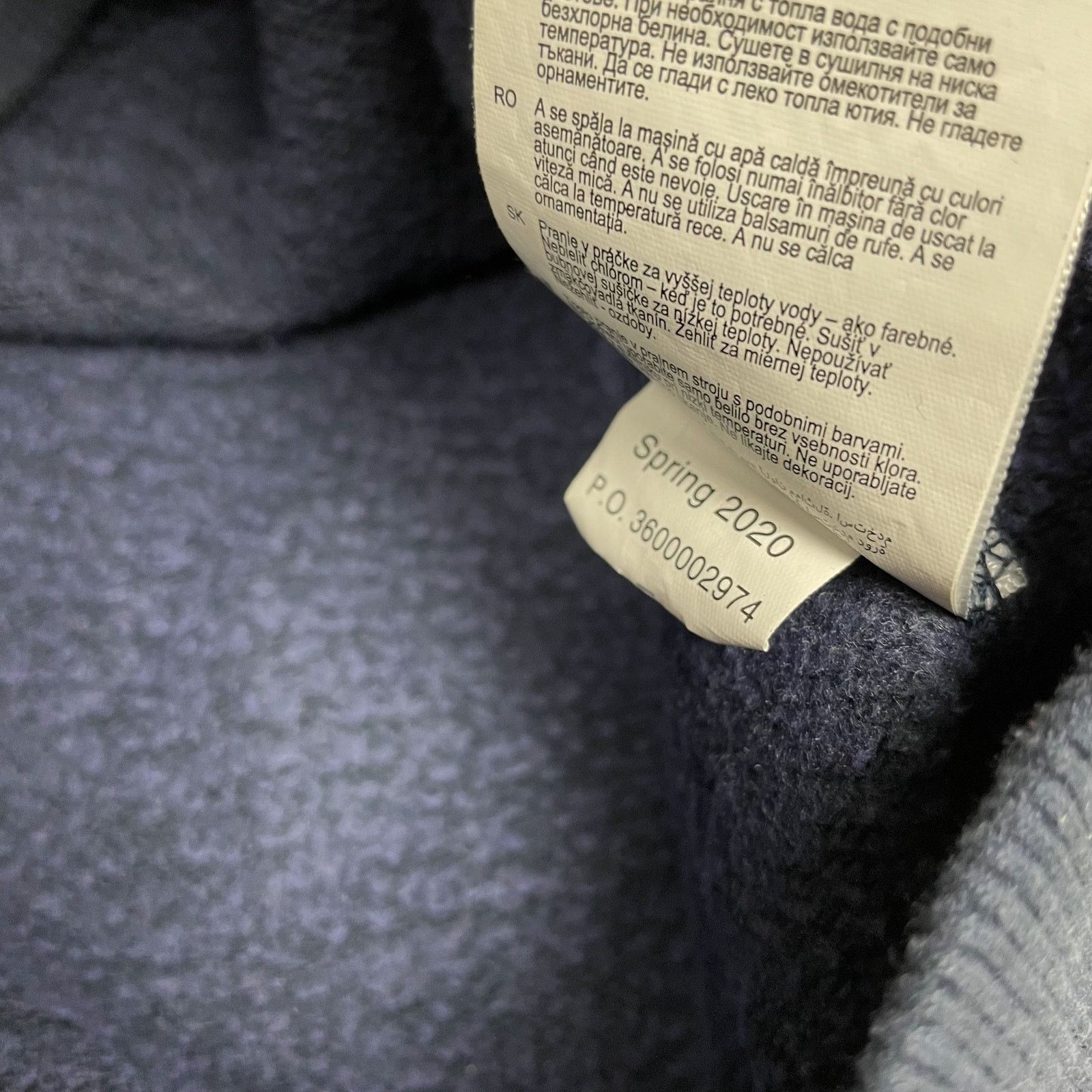 Carhartt Carhartt Force Delmont Signature Men's Navy Cotton Hoodie M Size US M / EU 48-50 / 2 - 8 Thumbnail