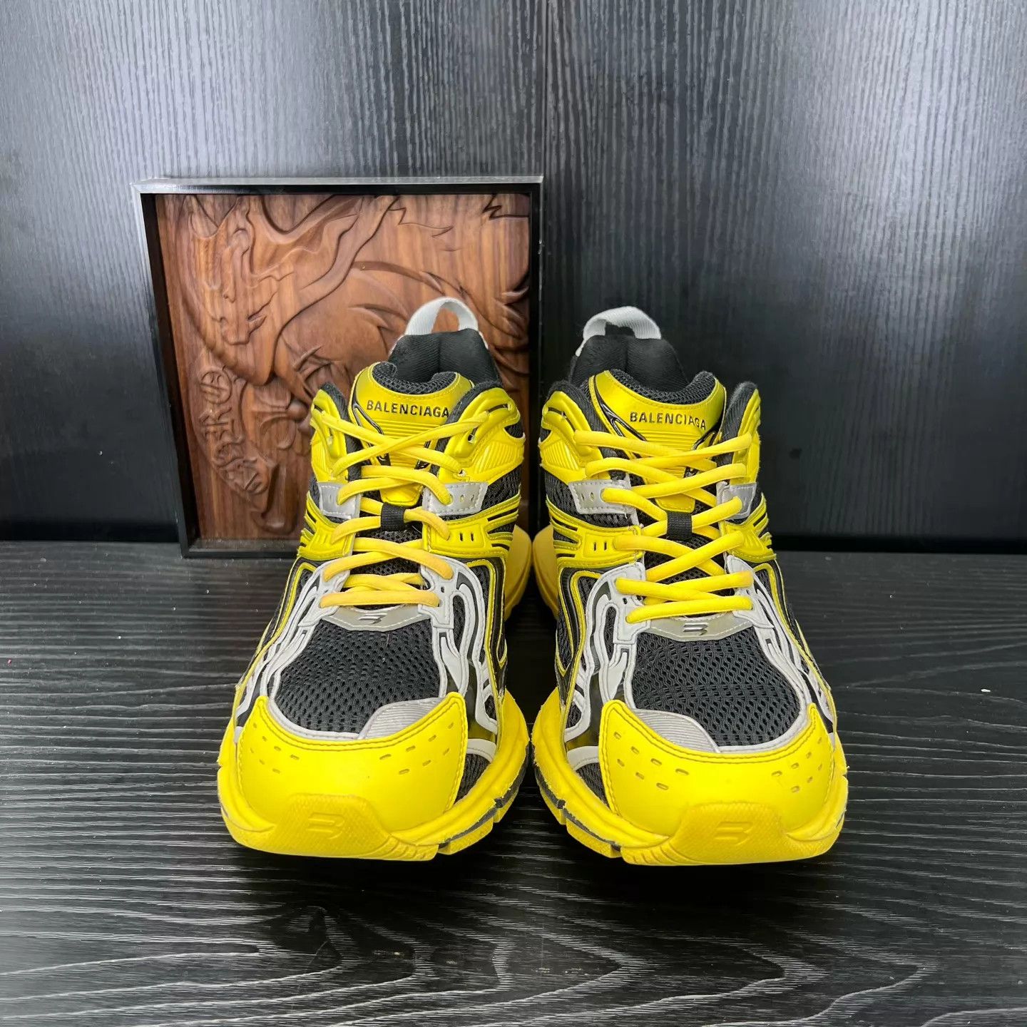 Balenciaga Balenciaga x-pander Black & Yellow EU42 Size US 9 / EU 42 - 7 Thumbnail