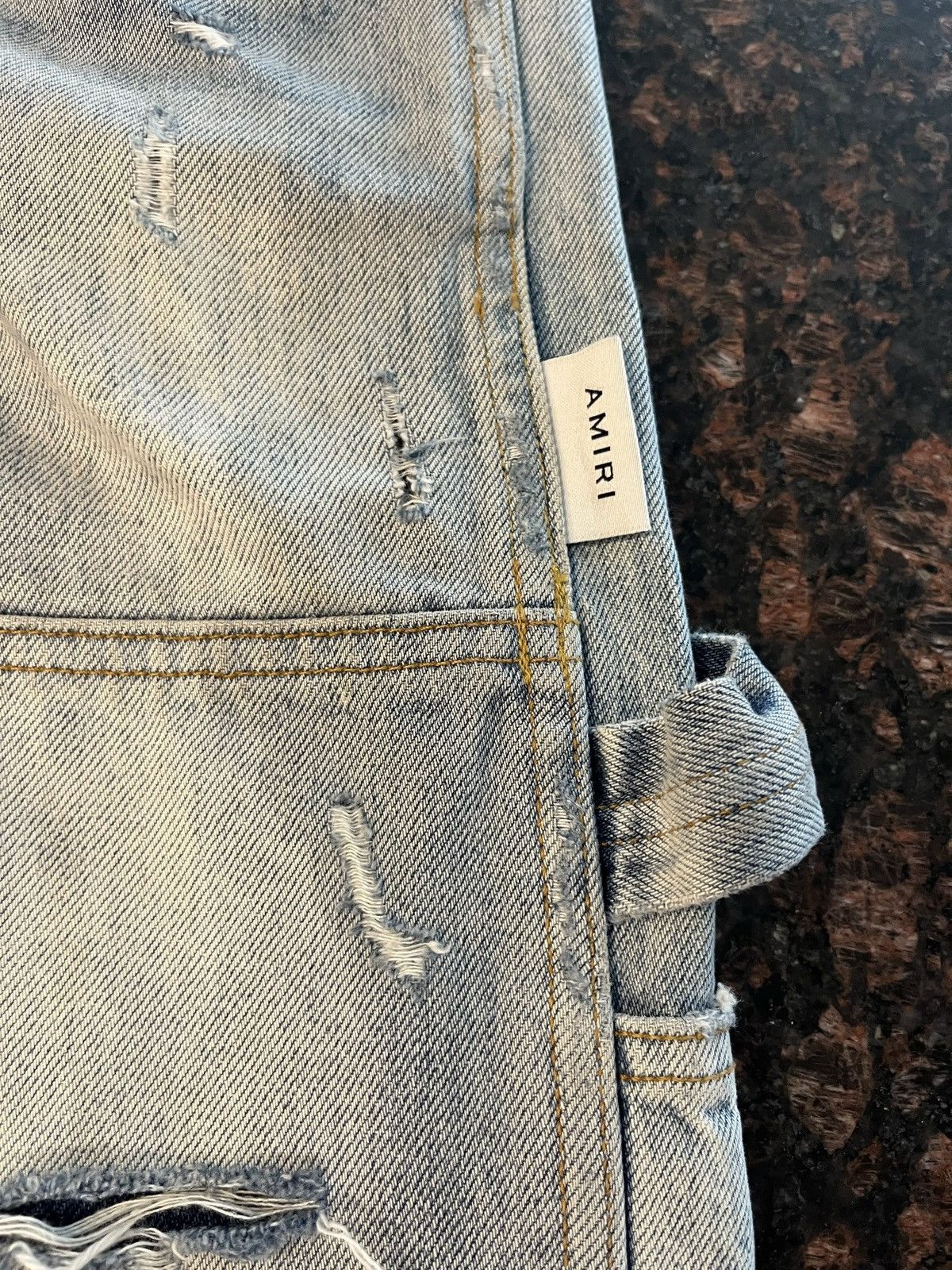 Amiri Amiri Straight Leg Carpenter Distressed Size US 32 / EU 48 - 2 Thumbnail